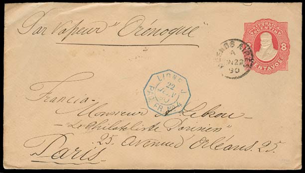 Lot 690 - Argentina stationery - Antonio Torres Early Spring private treaty sale Lot 690 - Argentina stationery - Antonio Torres Early Spring private treaty sale