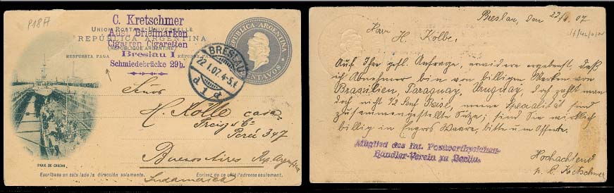 Lot 880 - Argentina stationery -  Antonio Torres Early Spring private treaty sale
