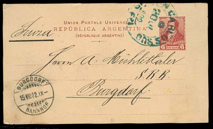 Lot 857 - Argentina stationery - Antonio Torres Early Spring private treaty sale Lot 857 - Argentina stationery - Antonio Torres Early Spring private treaty sale