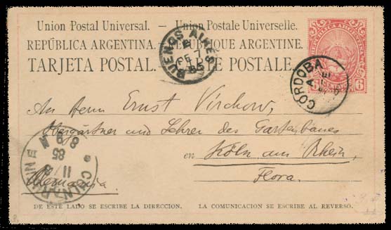 Lot 653 - Argentina stationery -  Antonio Torres Early Spring private treaty sale