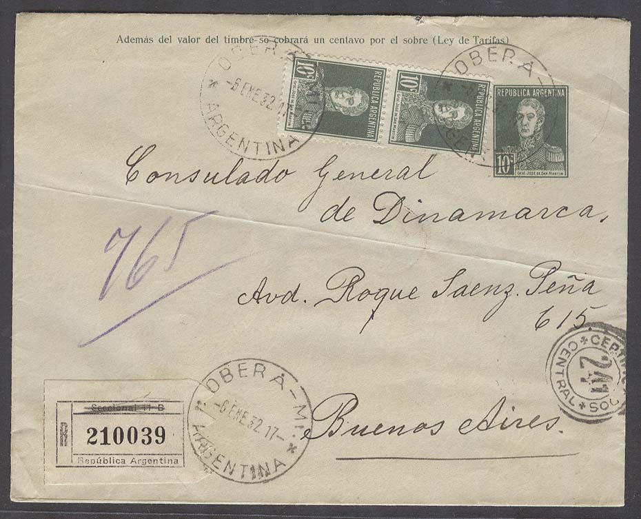 Lot 924 - Argentina stationery - Antonio Torres Early Spring private treaty sale Lot 924 - Argentina stationery - Antonio Torres Early Spring private treaty sale