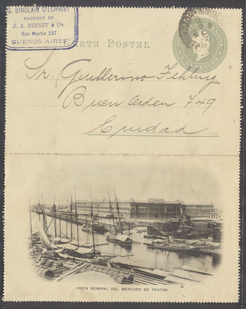 Lot 810 - Argentina stationery - Antonio Torres Early Spring private treaty sale Lot 810 - Argentina stationery - Antonio Torres Early Spring private treaty sale