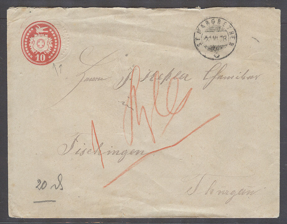 Lot 819 - Switzerland - Antonio Torres Auction #45: Worldwide Spring postal history Lot 819 - Switzerland - Antonio Torres Auction #45: Worldwide Spring postal history