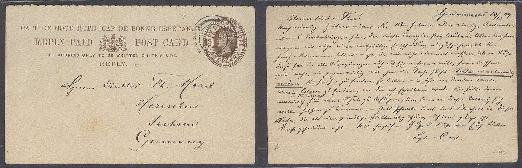 Lot 722 - south africa - Antonio Torres Auction #45: Worldwide Spring postal history Lot 722 - south africa - Antonio Torres Auction #45: Worldwide Spring postal history