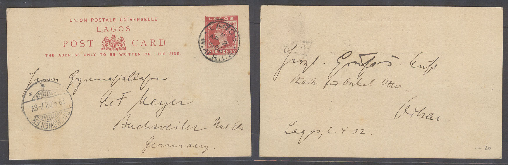 Lot 383 - british commonwealth nigeria - Antonio Torres Auction #45: Worldwide Spring postal history Lot 383 - british commonwealth nigeria - Antonio Torres Auction #45: Worldwide Spring postal history