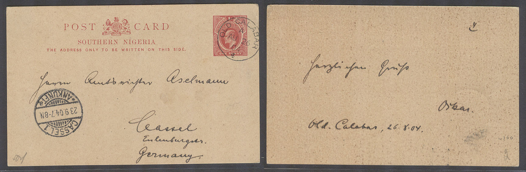 Lot 387 - british commonwealth nigeria - Antonio Torres Auction #45: Worldwide Spring postal history Lot 387 - british commonwealth nigeria - Antonio Torres Auction #45: Worldwide Spring postal history
