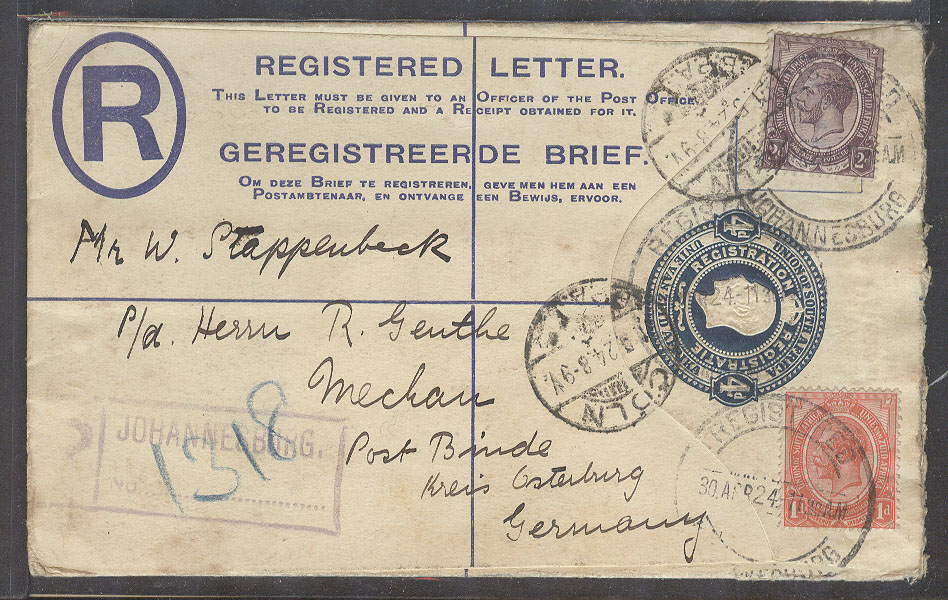 Lot 756 - south africa - Antonio Torres Auction #45: Worldwide Spring postal history Lot 756 - south africa - Antonio Torres Auction #45: Worldwide Spring postal history
