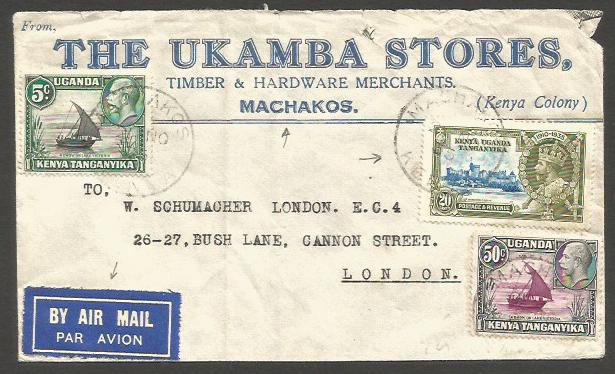 Lot 372 - british commonwealth kenya -  Antonio Torres Auction #45: Worldwide Spring postal history