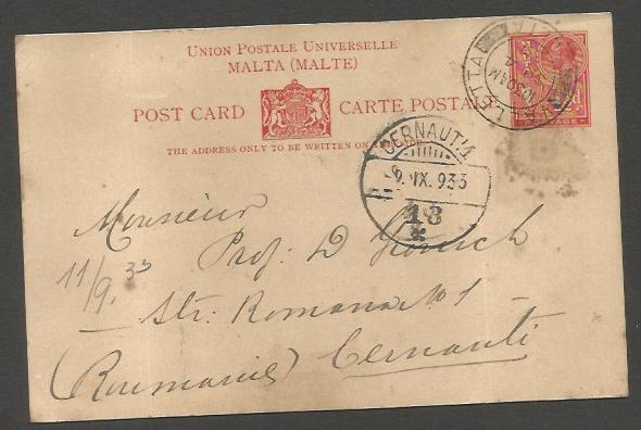 Lot 378 - british commonwealth Malta - Antonio Torres Auction #45: Worldwide Spring postal history Lot 378 - british commonwealth Malta - Antonio Torres Auction #45: Worldwide Spring postal history