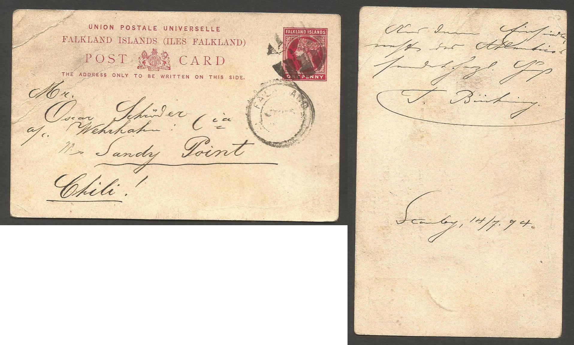 Lot 363 - british commonwealth falkland islands -  Antonio Torres Auction #45: Worldwide Spring postal history