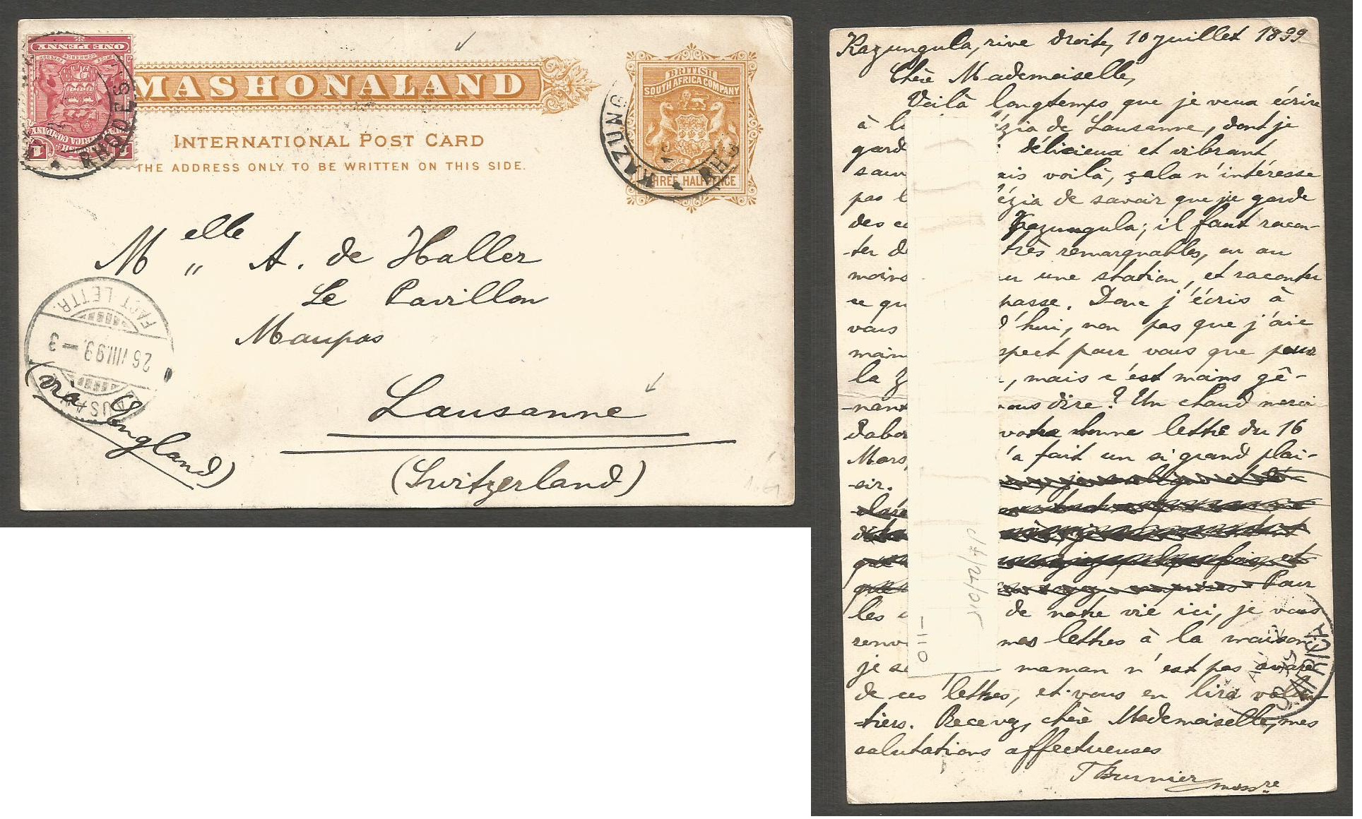 Lot 393 - british commonwealth rhodesia - Antonio Torres Auction #45: Worldwide Spring postal history Lot 393 - british commonwealth rhodesia - Antonio Torres Auction #45: Worldwide Spring postal history