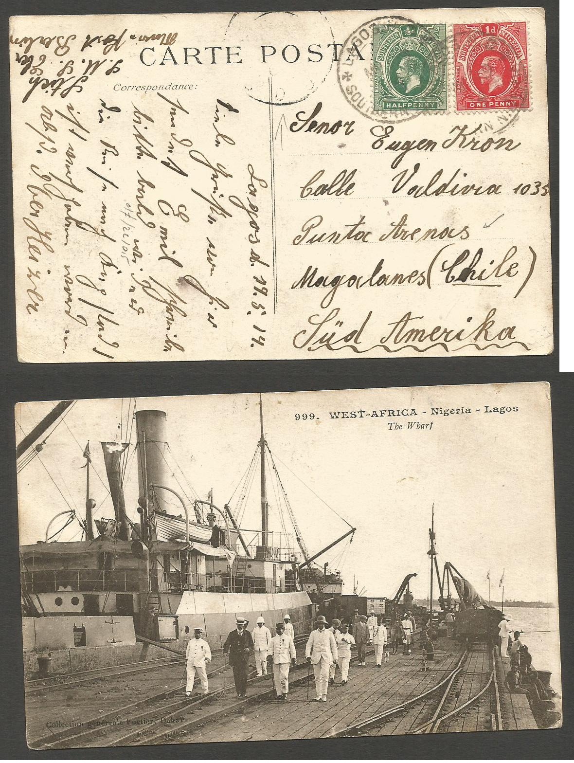 Lot 389 - british commonwealth nigeria - Antonio Torres Auction #45: Worldwide Spring postal history Lot 389 - british commonwealth nigeria - Antonio Torres Auction #45: Worldwide Spring postal history
