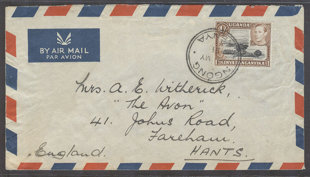 Lot 374 - british commonwealth kenya -  Antonio Torres Auction #45: Worldwide Spring postal history