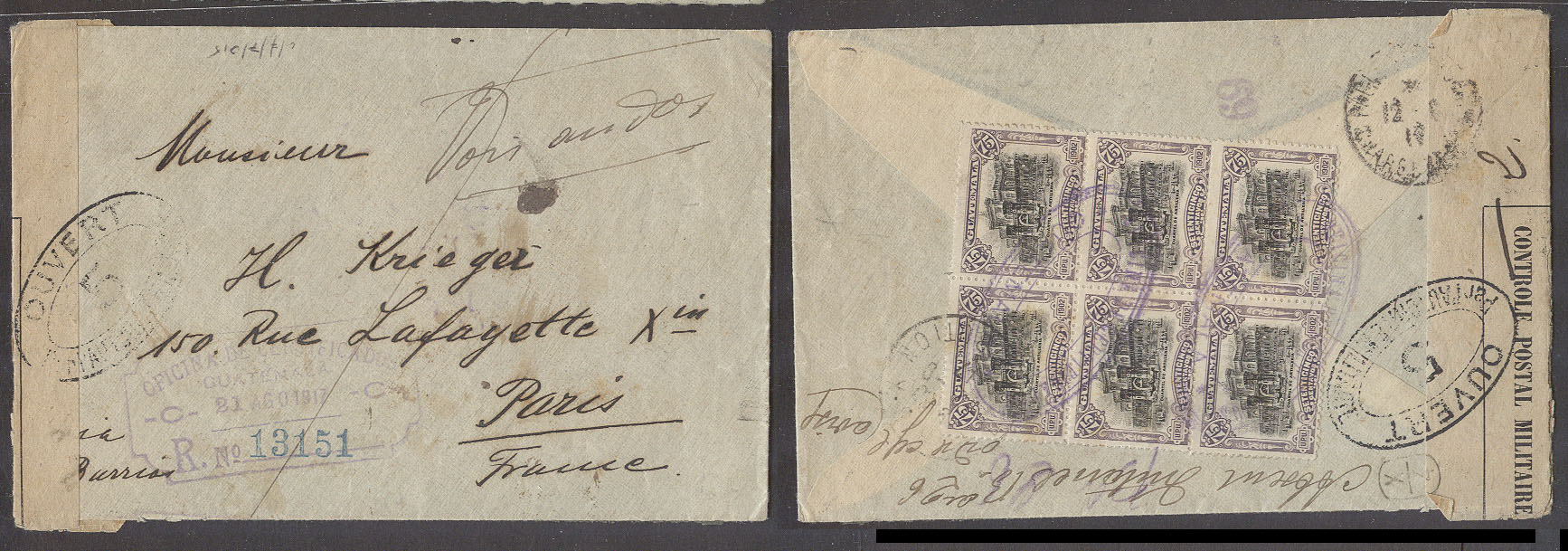 Lot 478 - guatemala  -  Antonio Torres Auction #45: Worldwide Spring postal history