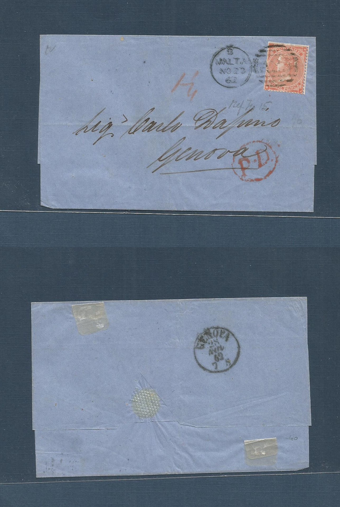 Lot 1385 - Bc - Malta - Antonio Torres Worldwide February Postal History General & Selection Auction #60 | #61 Lot 1385 - Bc - Malta - Antonio Torres Worldwide February Postal History General & Selection Auction #60 | #61