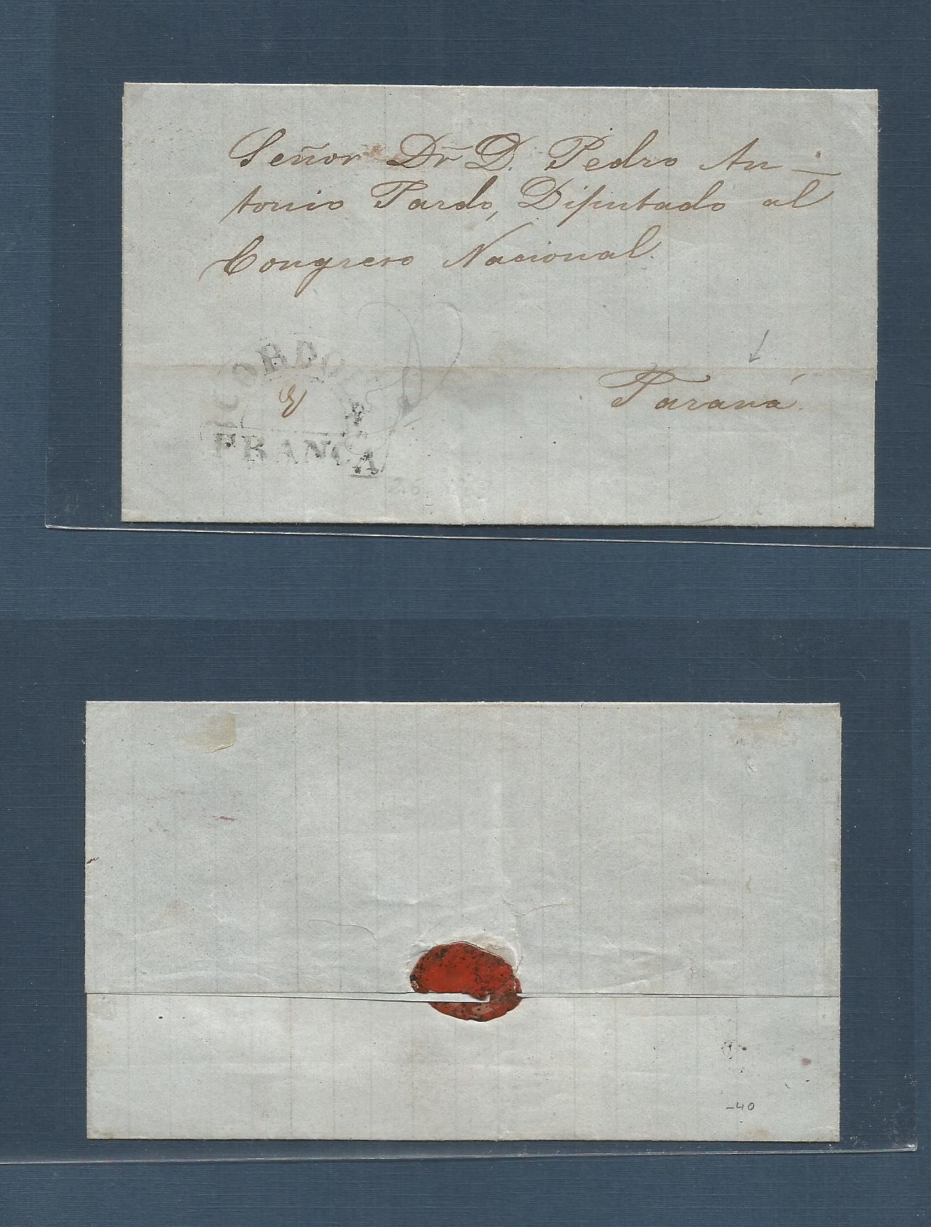 Lot 1031 - Argentina  -  Antonio Torres Worldwide February Postal History General & Selection Auction #60 | #61