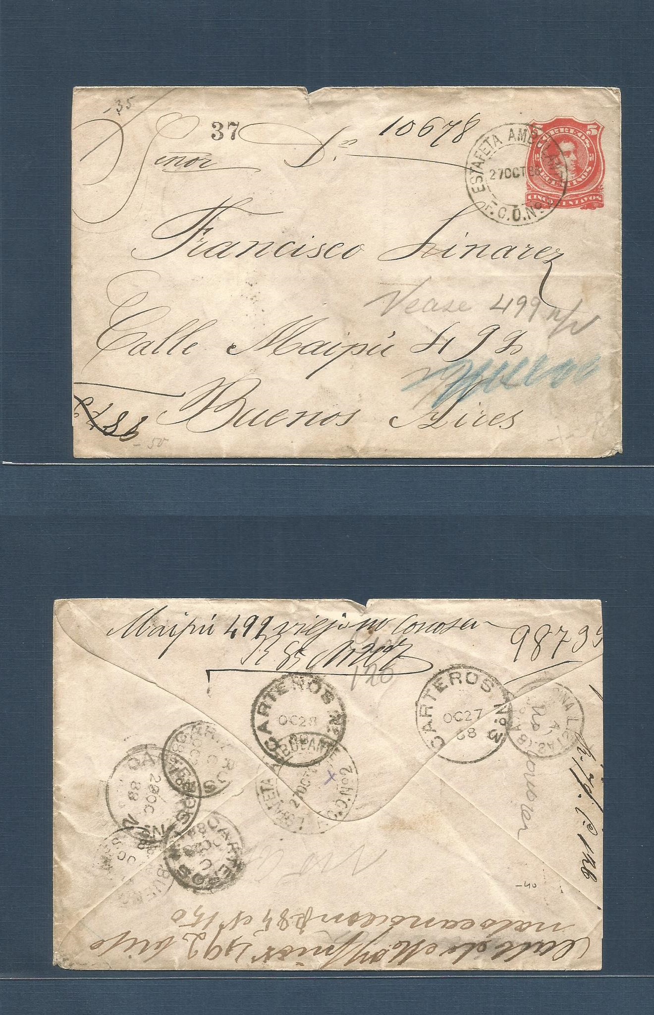Lot 1036 - Argentina - Stationery  -  Antonio Torres Worldwide February Postal History General & Selection Auction #60 | #61