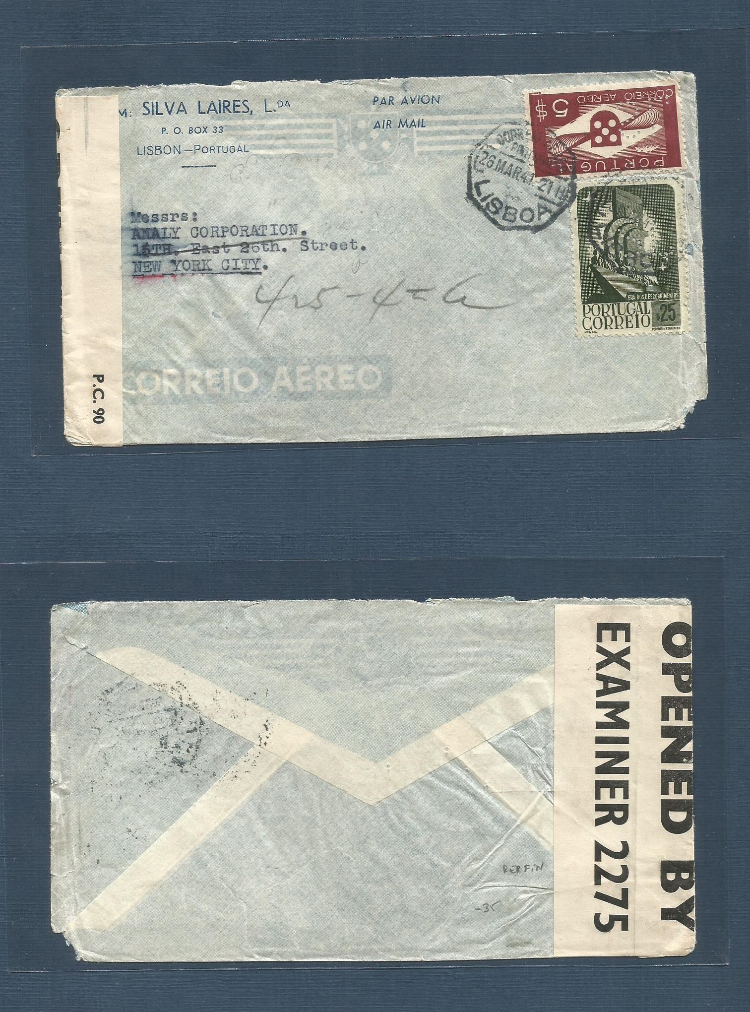 Lot 1560 - Portugal - Xx  -  Antonio Torres Worldwide February Postal History General & Selection Auction #60 | #61