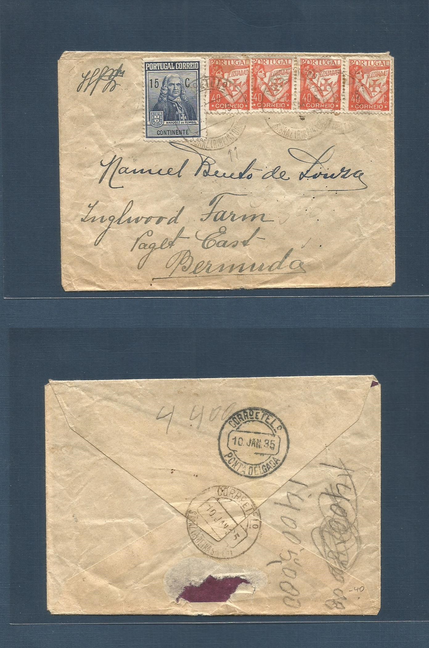 Lot 1556 - Portugal - Xx  -  Antonio Torres Worldwide February Postal History General & Selection Auction #60 | #61