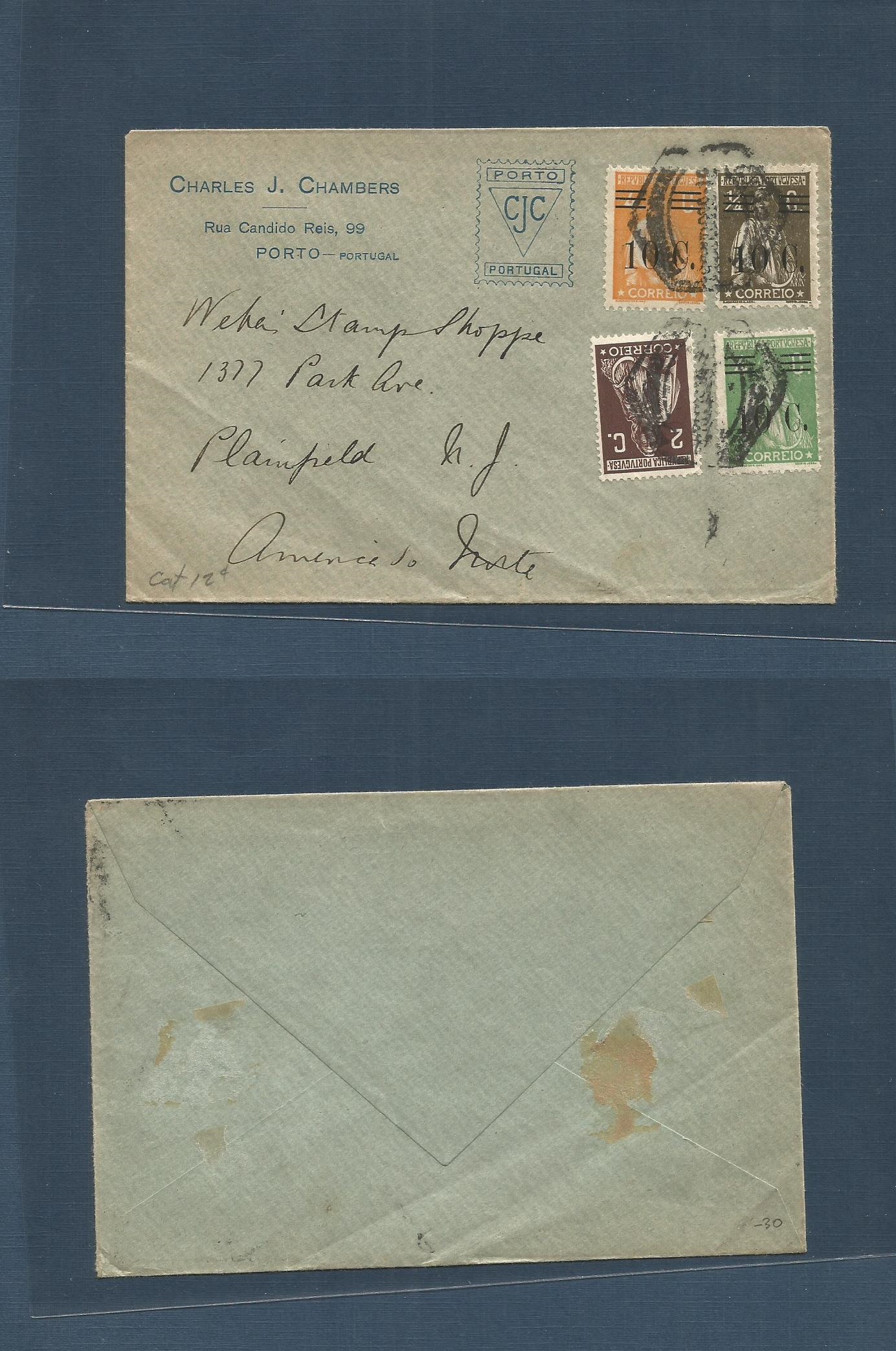 Lot 1549 - Portugal - Xx  -  Antonio Torres Worldwide February Postal History General & Selection Auction #60 | #61