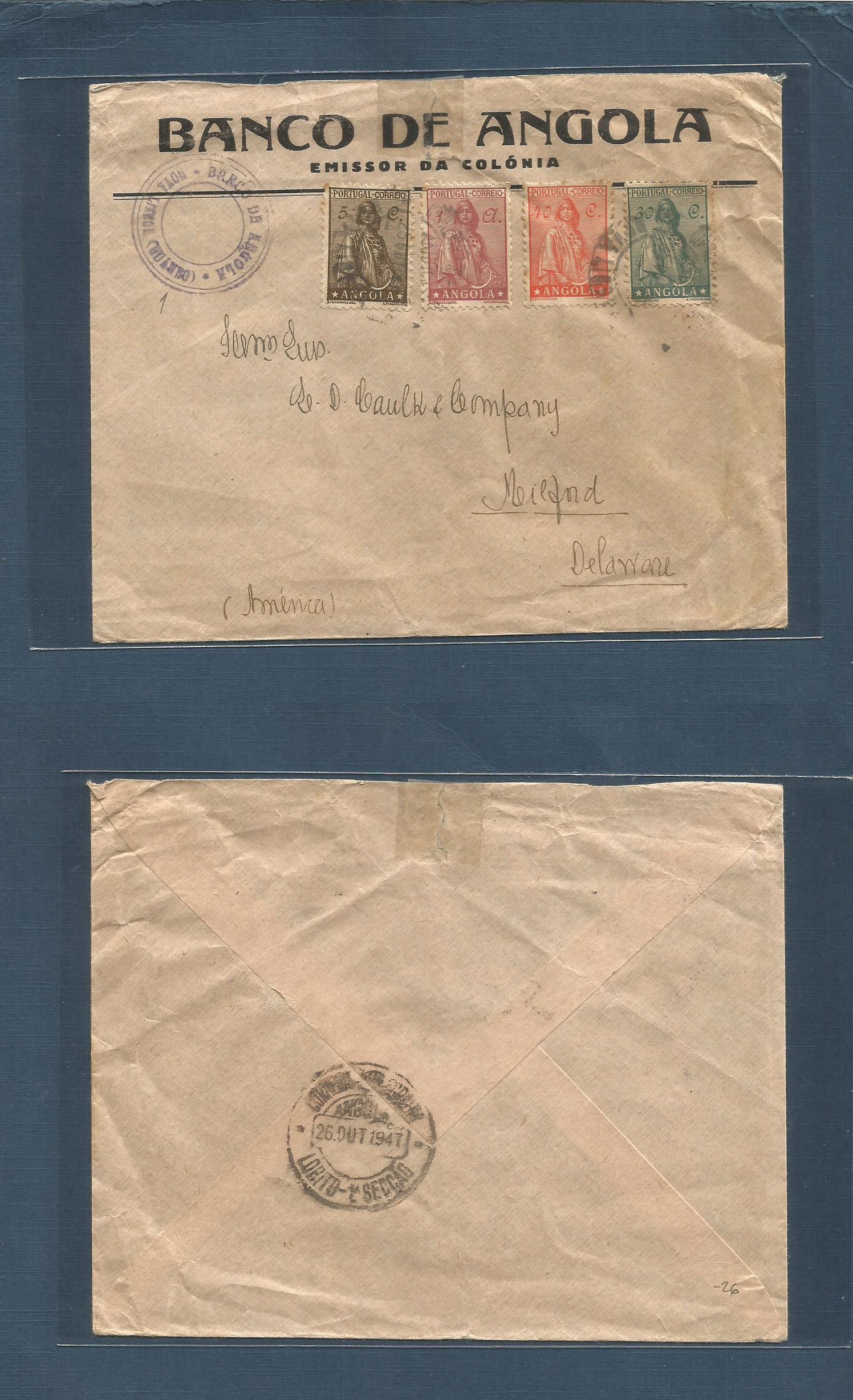 Lot 1579 - Portugal-Angola - Antonio Torres Worldwide February Postal History General & Selection Auction #60 | #61 Lot 1579 - Portugal-Angola - Antonio Torres Worldwide February Postal History General & Selection Auction #60 | #61