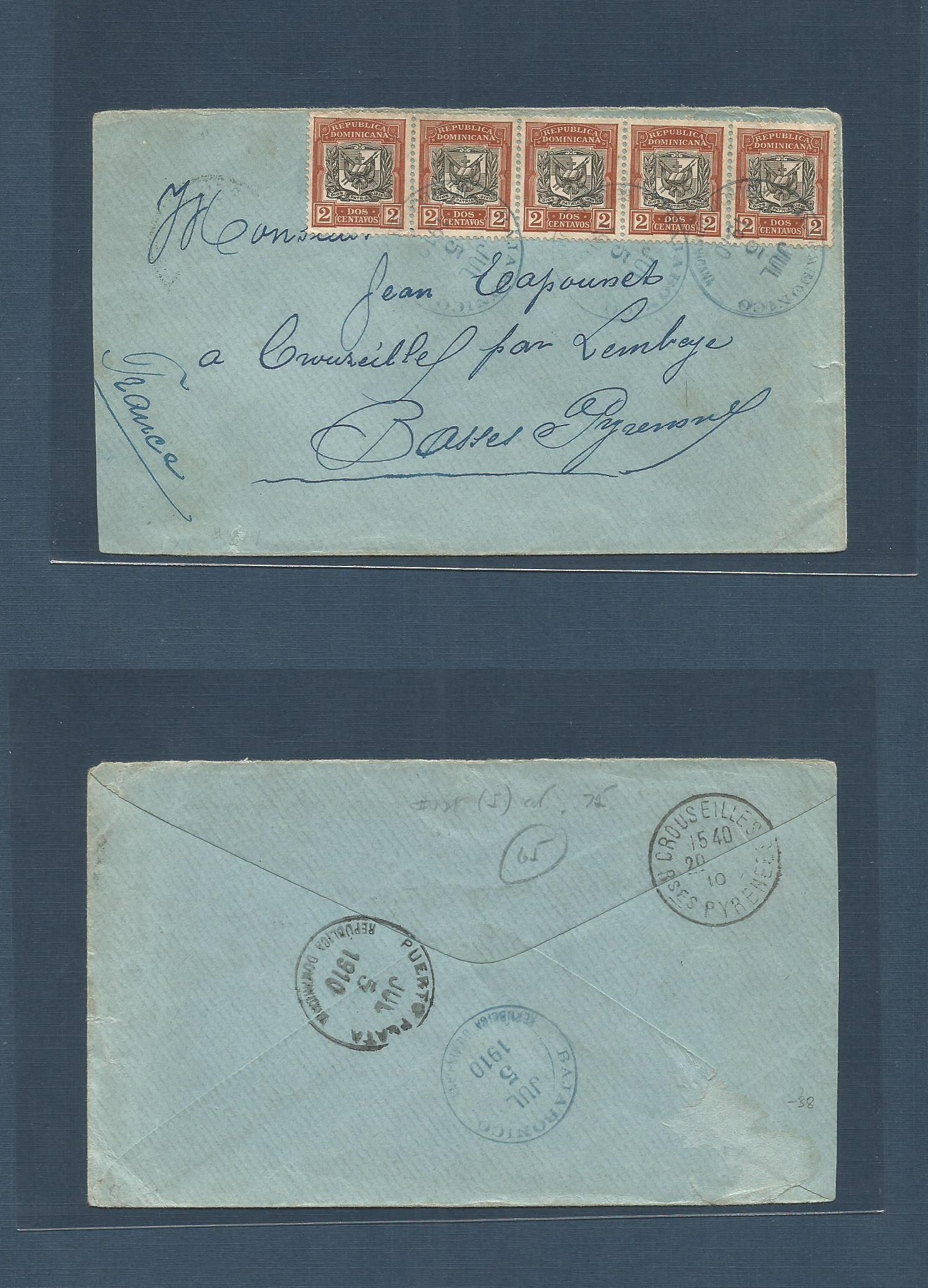 Lot 1176 - dominican rep - Antonio Torres Worldwide February Postal History General & Selection Auction #60 | #61 Lot 1176 - dominican rep - Antonio Torres Worldwide February Postal History General & Selection Auction #60 | #61