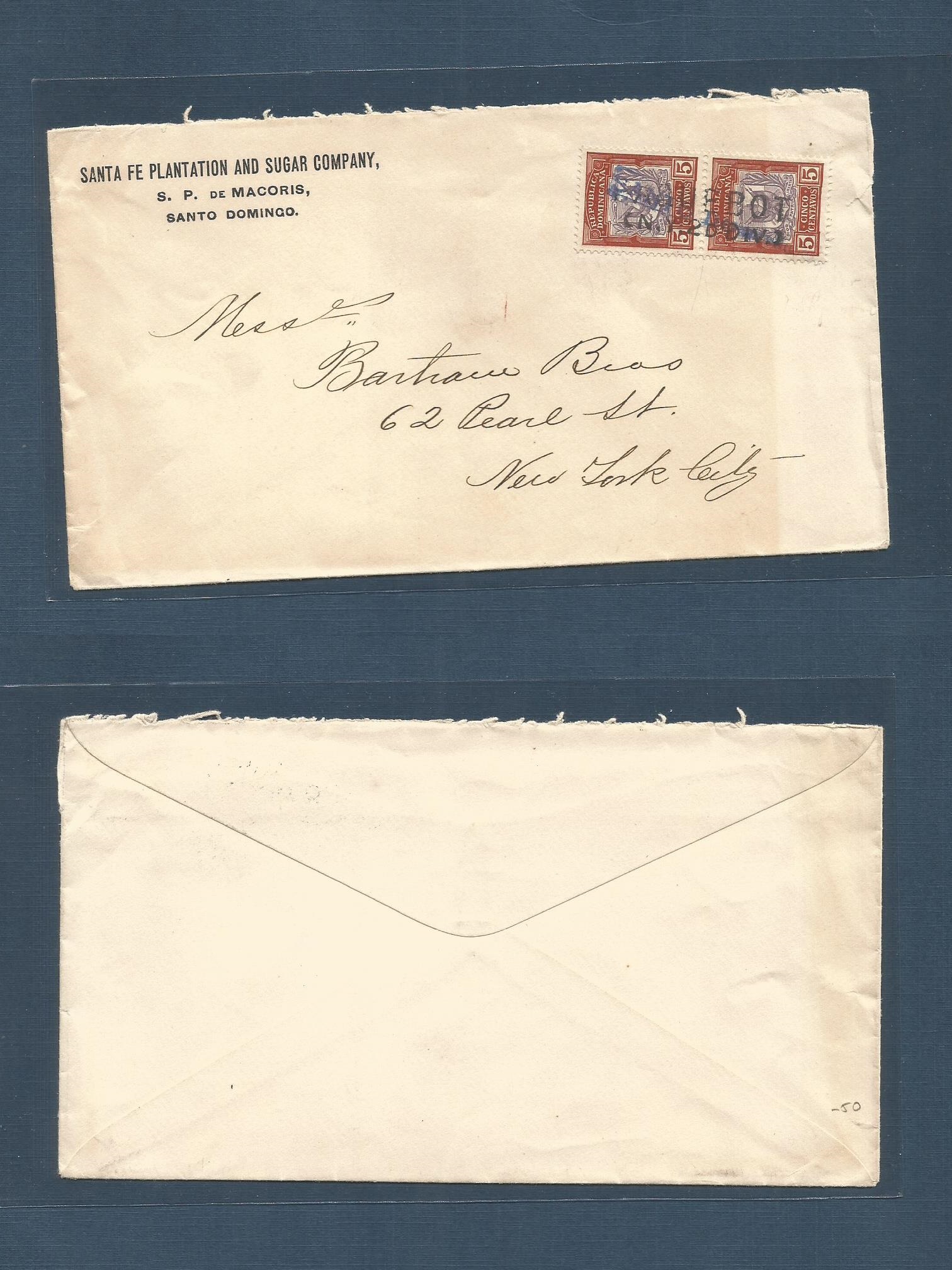 Lot 1195 - dominican rep - Antonio Torres Worldwide February Postal History General & Selection Auction #60 | #61 Lot 1195 - dominican rep - Antonio Torres Worldwide February Postal History General & Selection Auction #60 | #61