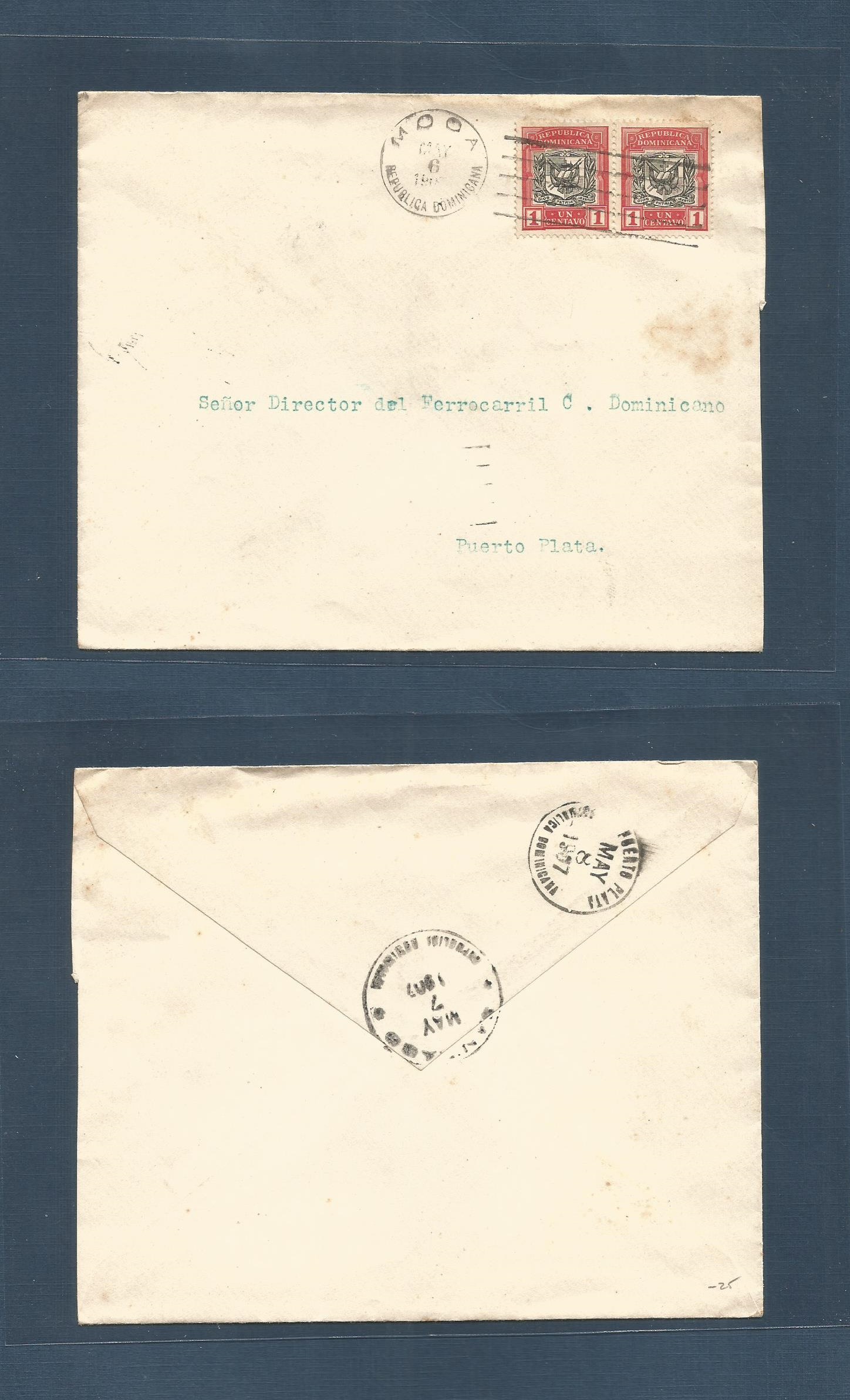 Lot 1172 - dominican rep - Antonio Torres Worldwide February Postal History General & Selection Auction #60 | #61 Lot 1172 - dominican rep - Antonio Torres Worldwide February Postal History General & Selection Auction #60 | #61