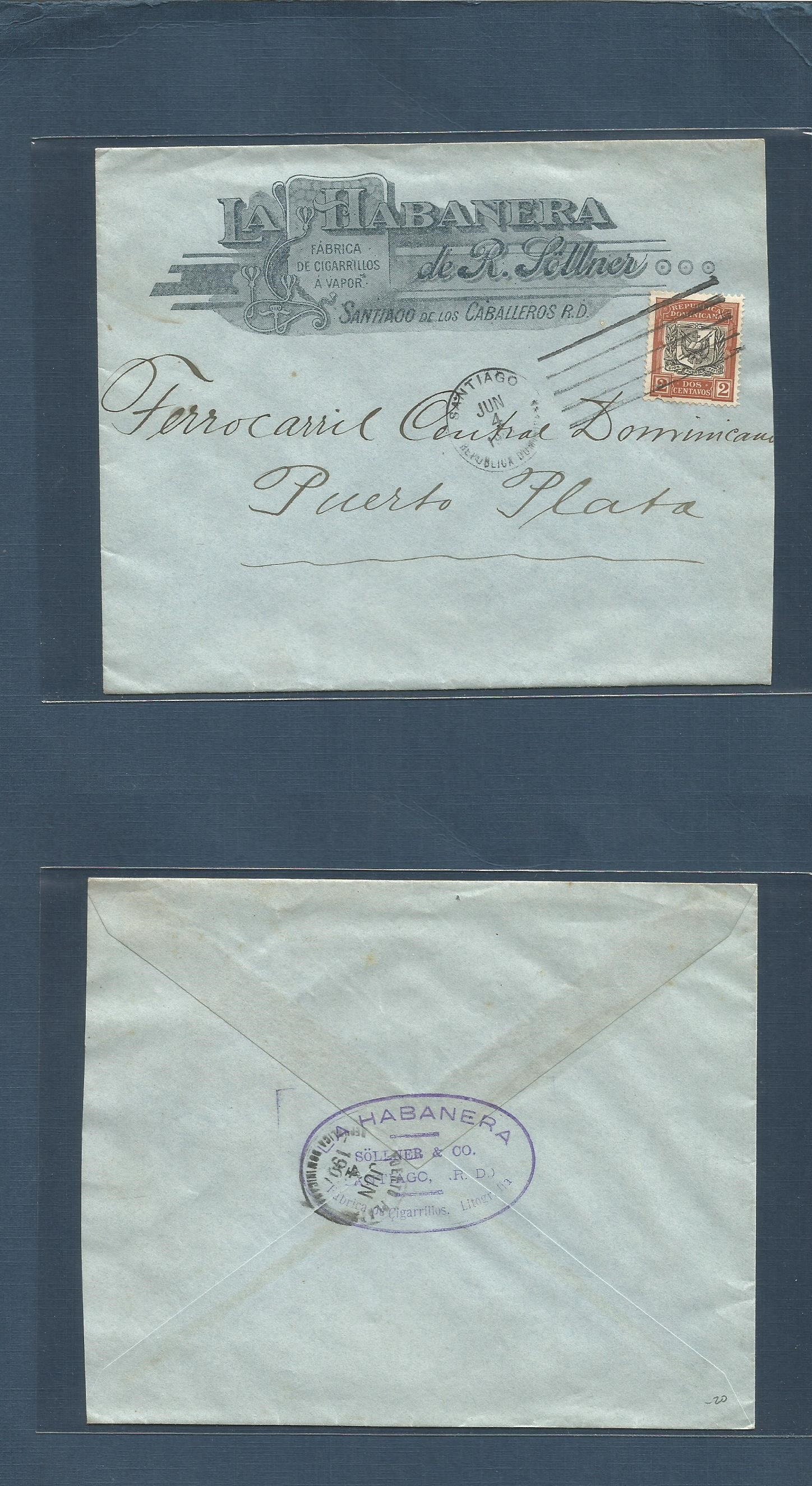 Lot 1173 - dominican rep - Antonio Torres Worldwide February Postal History General & Selection Auction #60 | #61 Lot 1173 - dominican rep - Antonio Torres Worldwide February Postal History General & Selection Auction #60 | #61