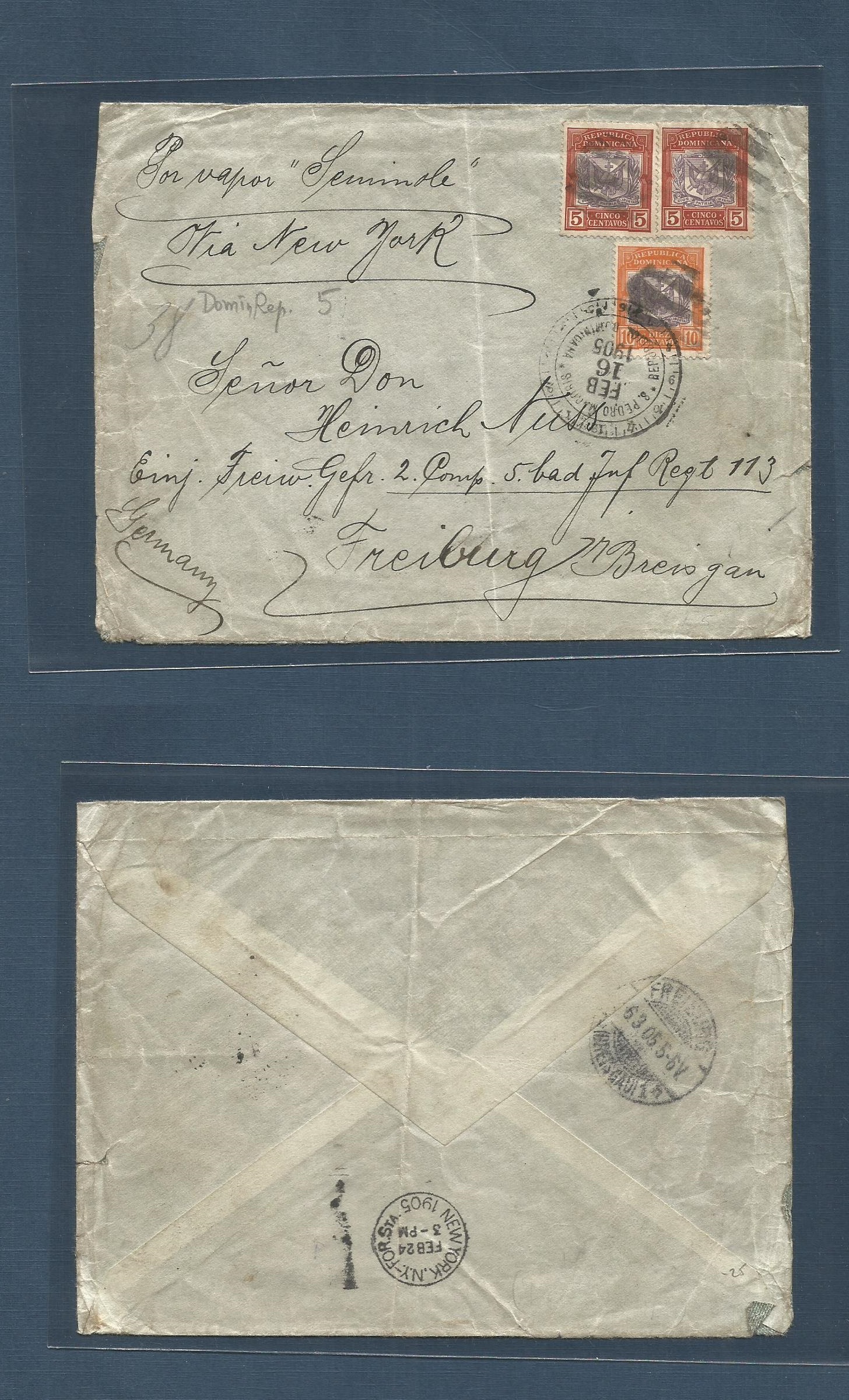 Lot 1165 - dominican rep - Antonio Torres Worldwide February Postal History General & Selection Auction #60 | #61 Lot 1165 - dominican rep - Antonio Torres Worldwide February Postal History General & Selection Auction #60 | #61