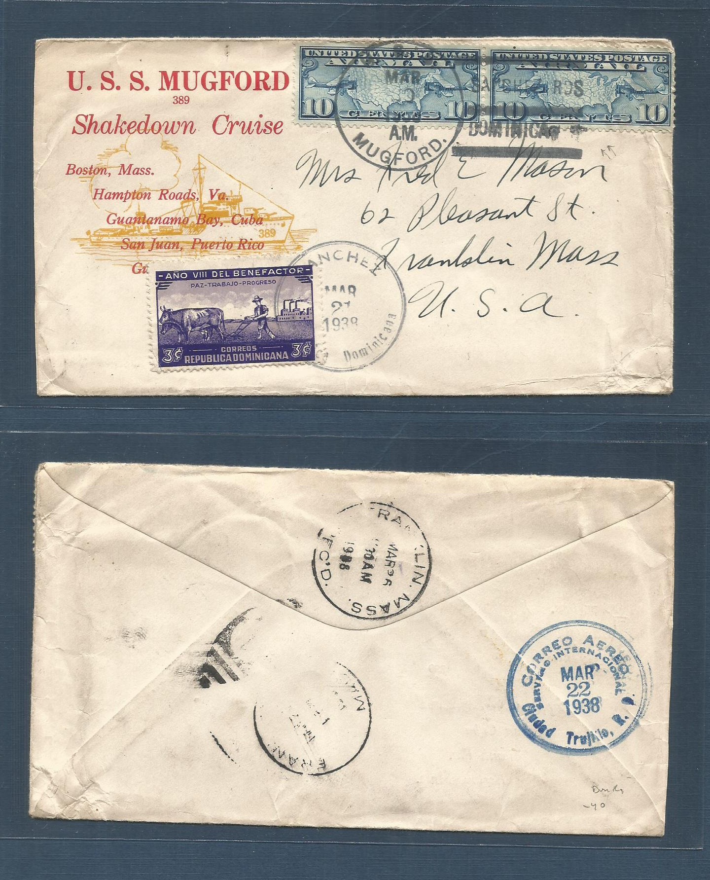 Lot 1217 - dominican rep - Antonio Torres Worldwide February Postal History General & Selection Auction #60 | #61 Lot 1217 - dominican rep - Antonio Torres Worldwide February Postal History General & Selection Auction #60 | #61