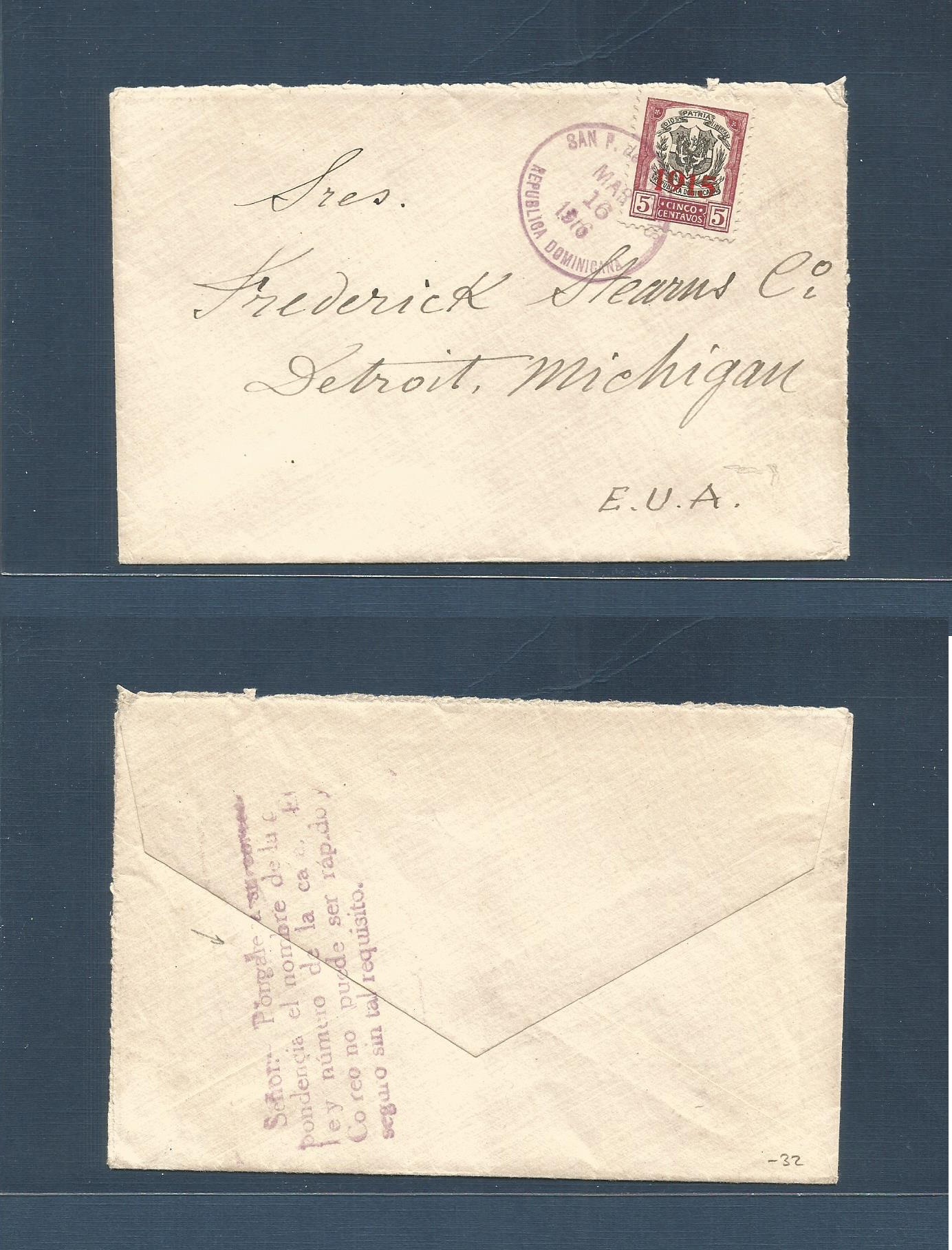 Lot 1189 - dominican rep - Antonio Torres Worldwide February Postal History General & Selection Auction #60 | #61 Lot 1189 - dominican rep - Antonio Torres Worldwide February Postal History General & Selection Auction #60 | #61