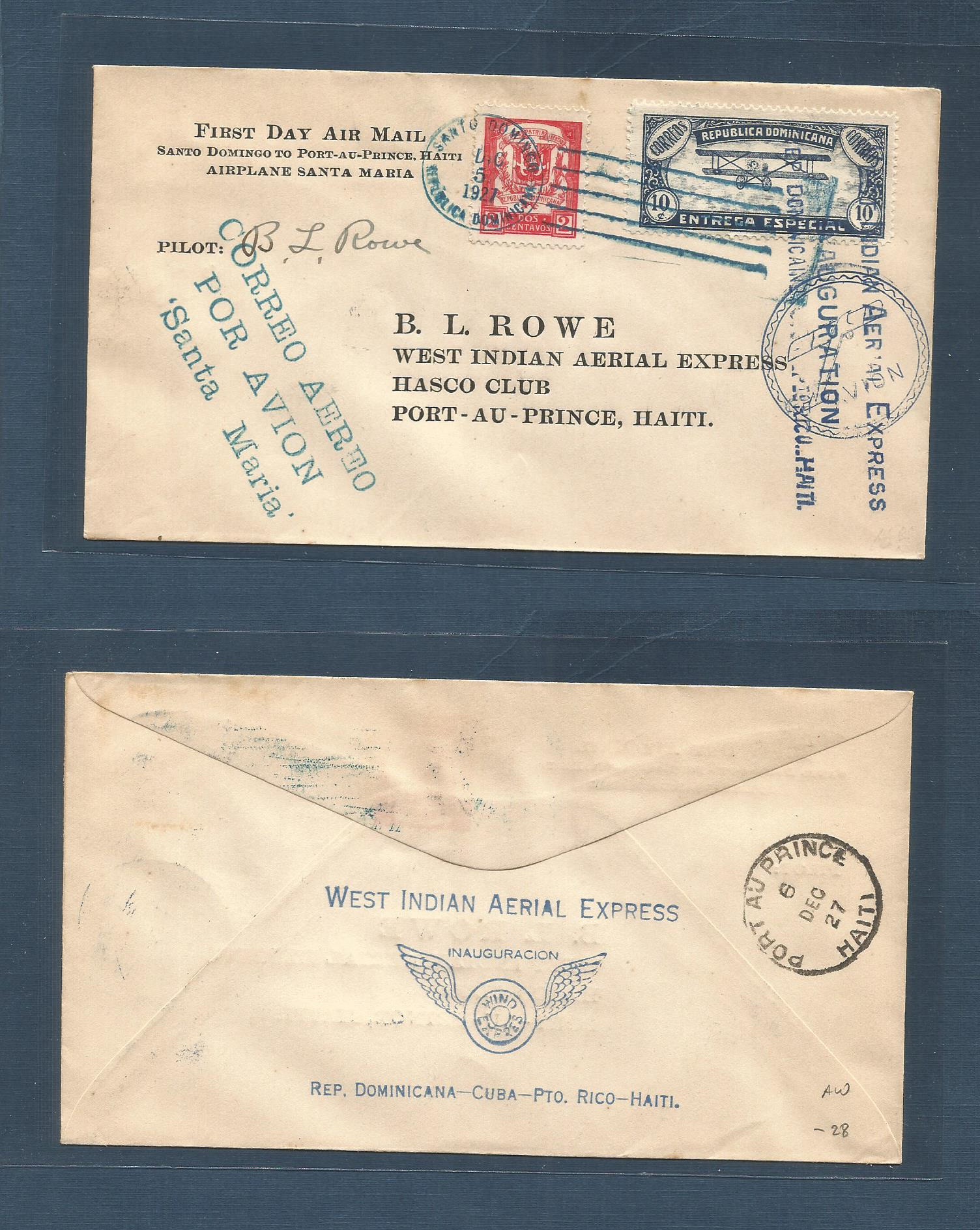 Lot 1002 - Airmails - World  -  Antonio Torres Worldwide February Postal History General & Selection Auction #60 | #61