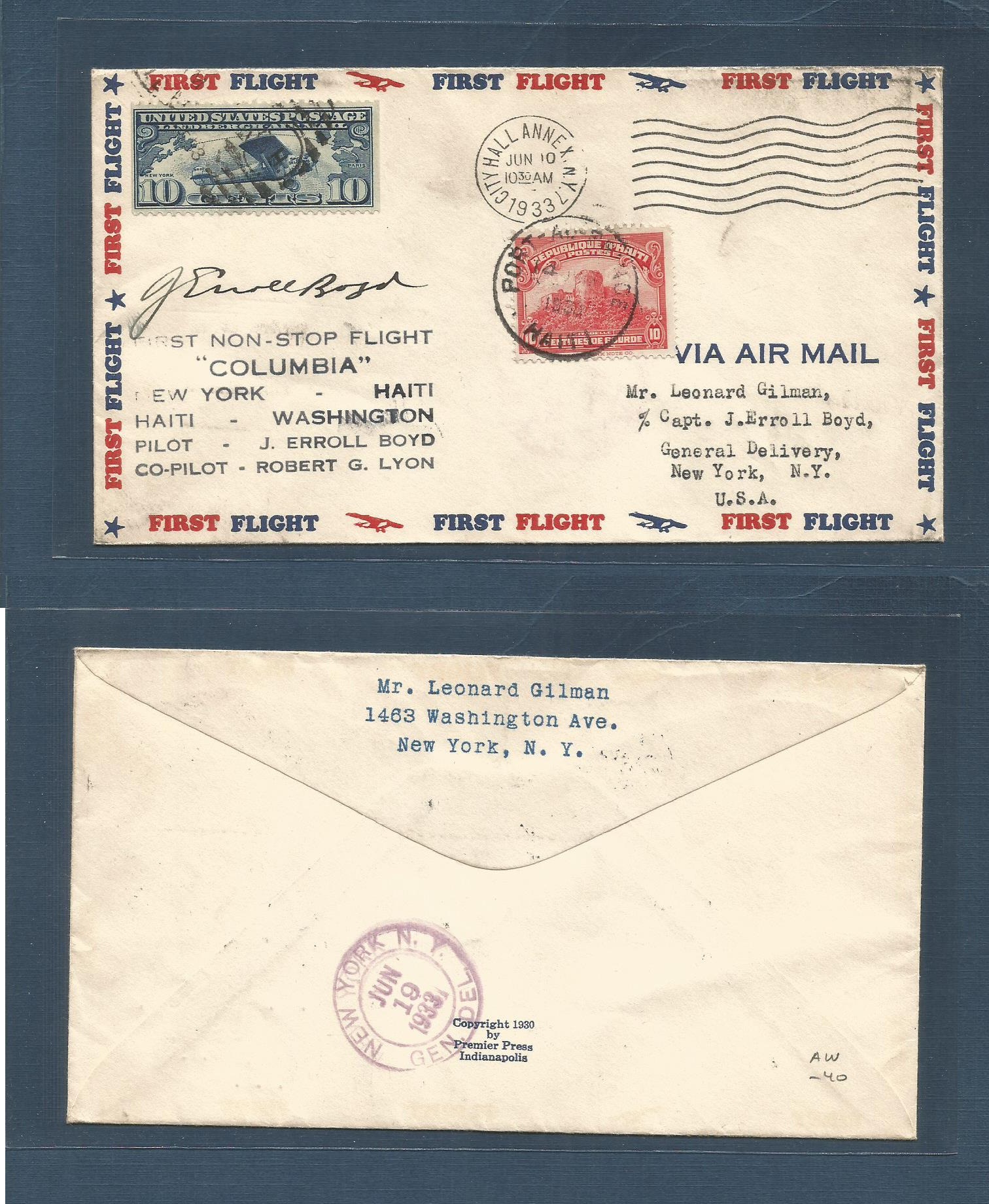 Lot 1016 - Airmails - World  -  Antonio Torres Worldwide February Postal History General & Selection Auction #60 | #61