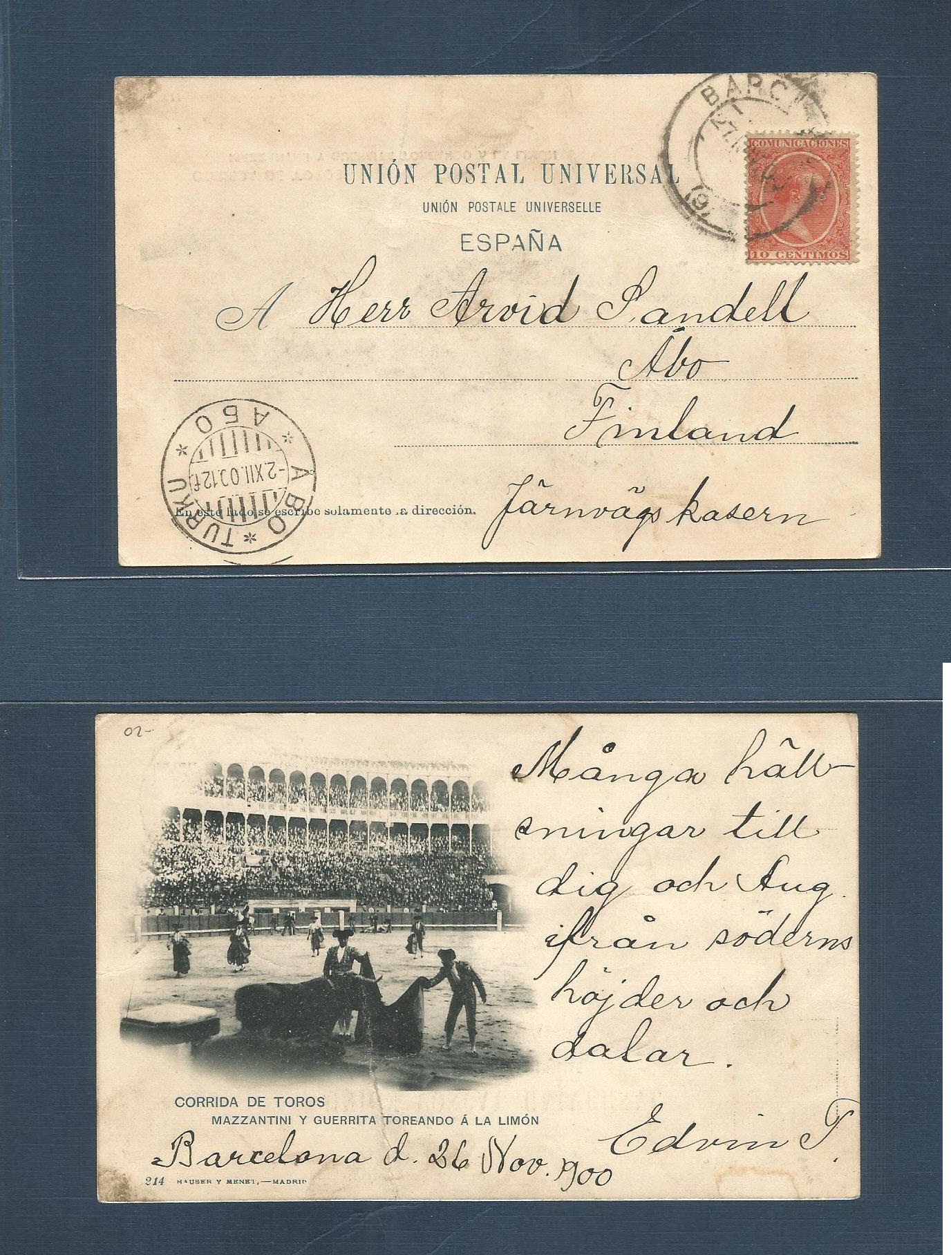 Lot 1661 - E-Alfonso Xiii - Antonio Torres Worldwide February Postal History General & Selection Auction #60 | #61 Lot 1661 - E-Alfonso Xiii - Antonio Torres Worldwide February Postal History General & Selection Auction #60 | #61