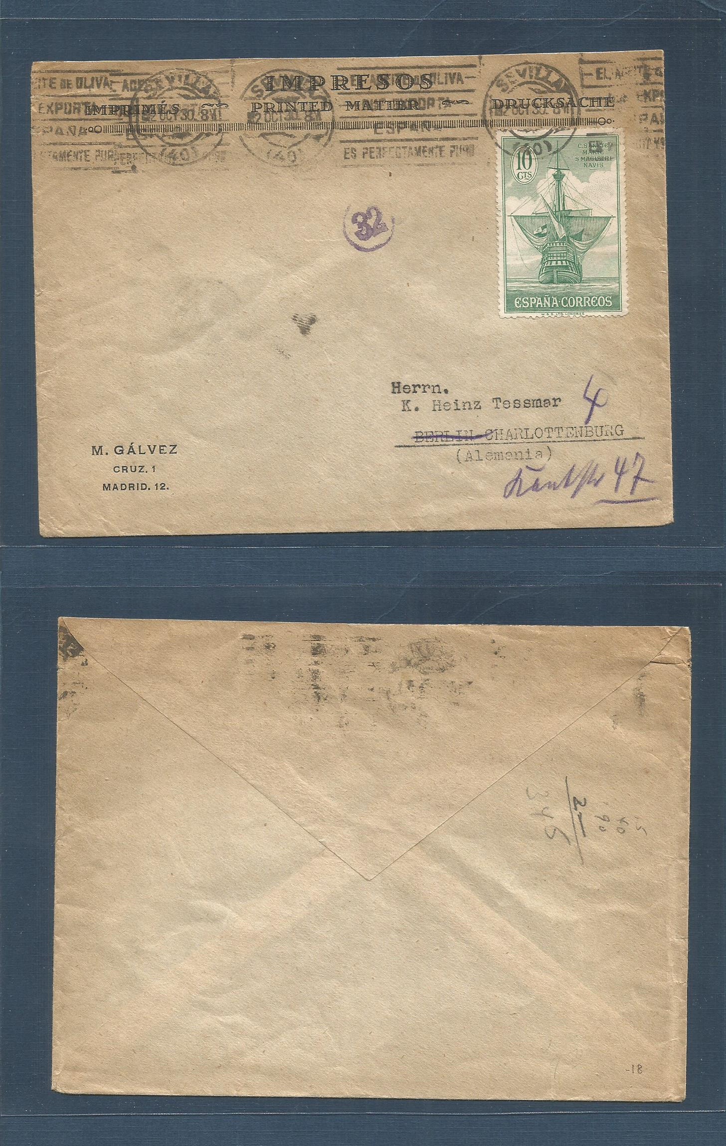 Lot 1690 - E-Alfonso Xiii  -  Antonio Torres Worldwide February Postal History General & Selection Auction #60 | #61