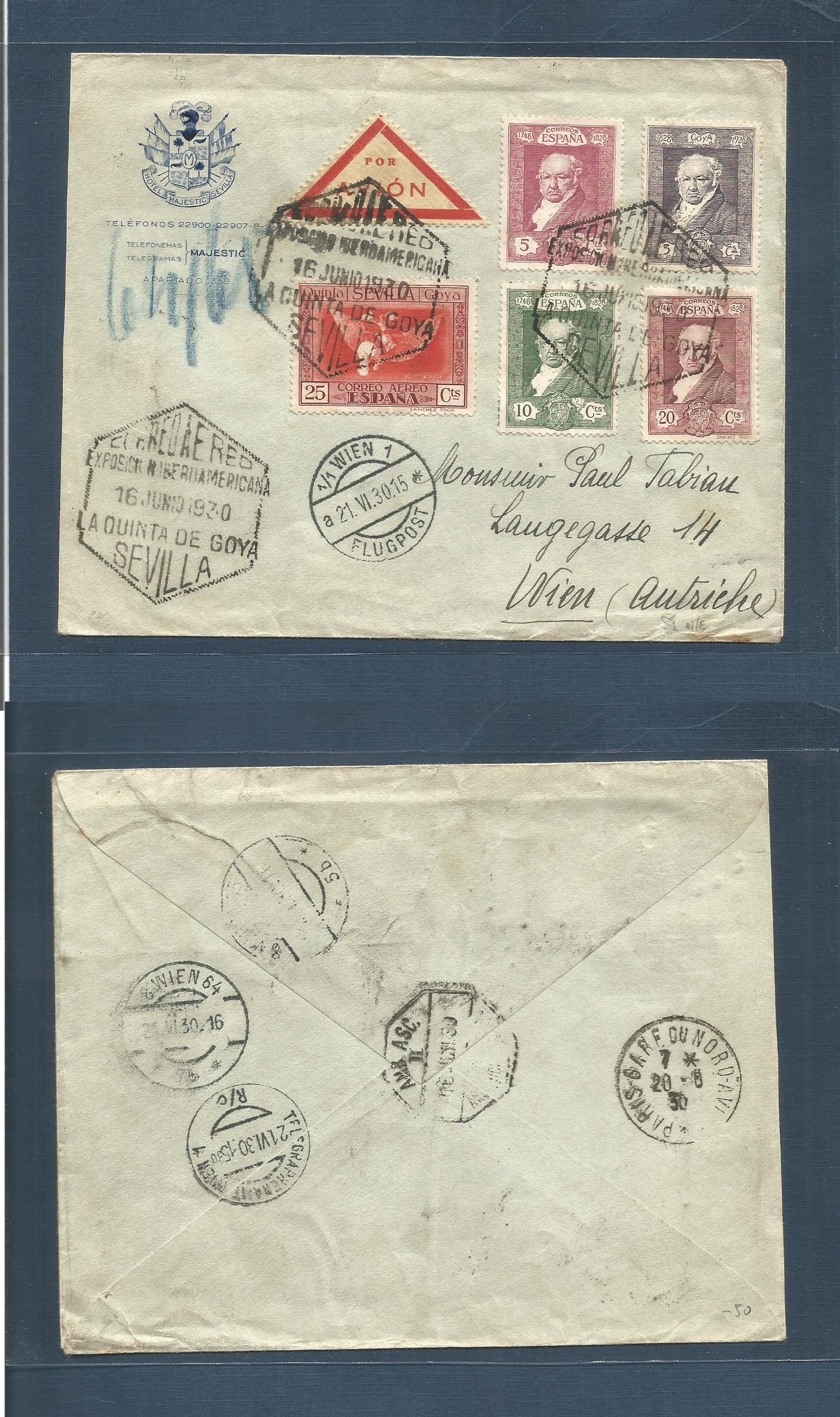 Lot 1687 - E-Alfonso Xiii  -  Antonio Torres Worldwide February Postal History General & Selection Auction #60 | #61