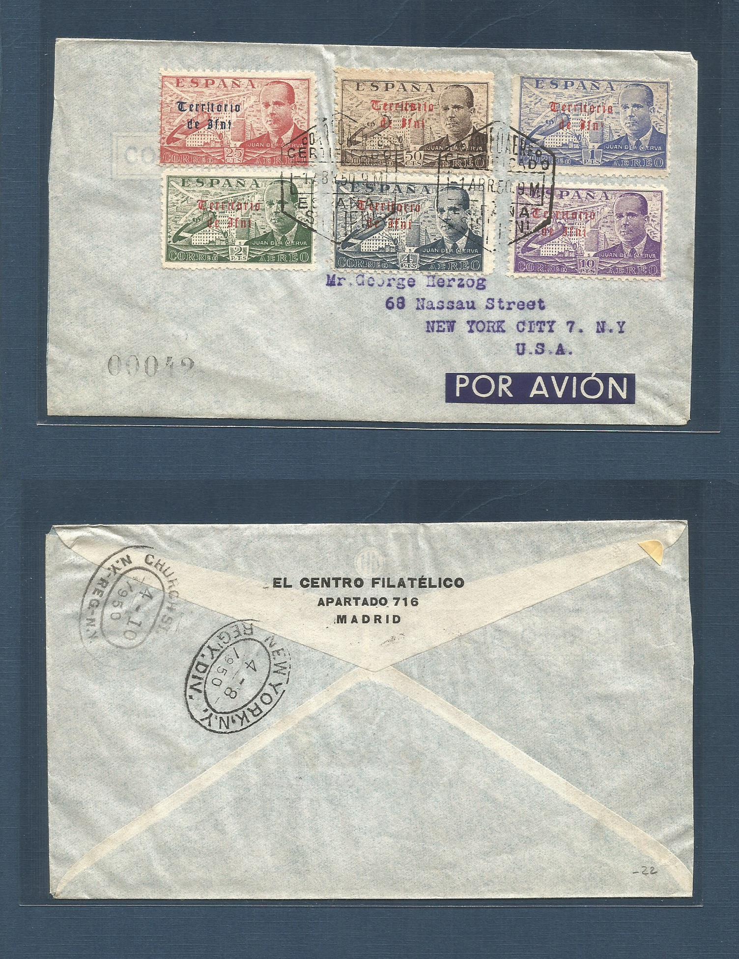 Lot 1774 - E-Ifni - Antonio Torres Worldwide February Postal History General & Selection Auction #60 | #61 Lot 1774 - E-Ifni - Antonio Torres Worldwide February Postal History General & Selection Auction #60 | #61