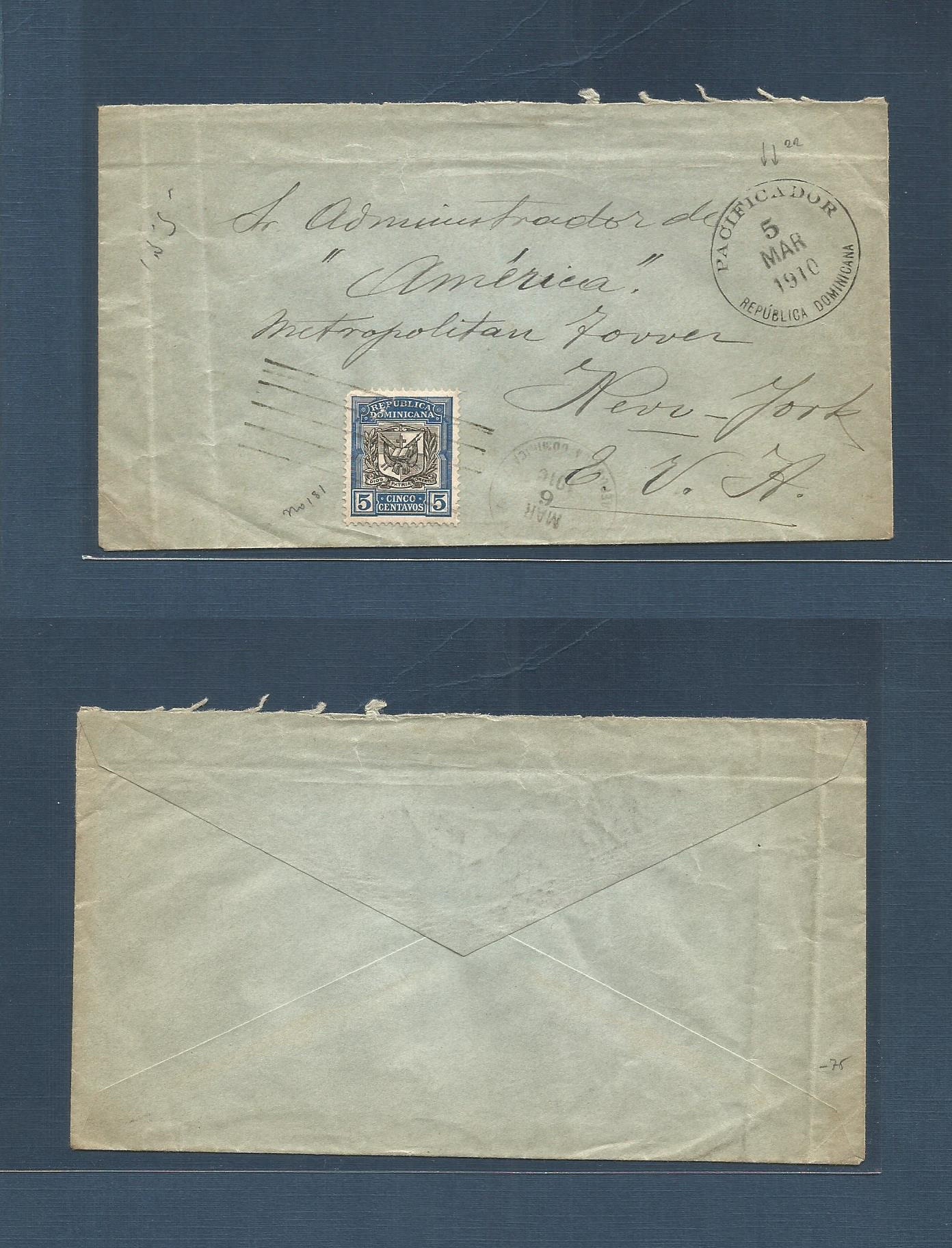Lot 1177 - dominican rep - Antonio Torres Worldwide February Postal History General & Selection Auction #60 | #61 Lot 1177 - dominican rep - Antonio Torres Worldwide February Postal History General & Selection Auction #60 | #61