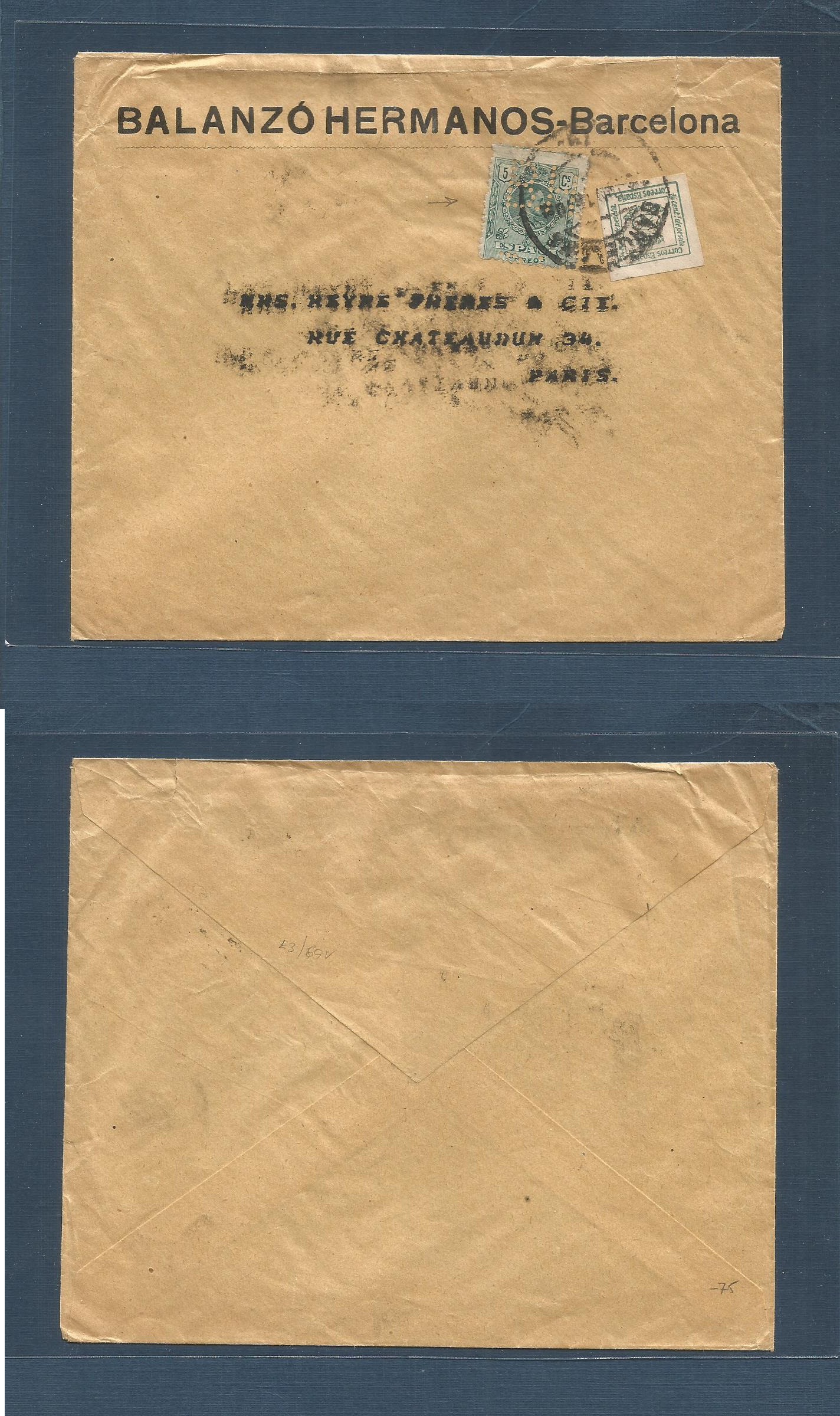 Lot 1674 - E-Perforados - Antonio Torres Worldwide February Postal History General & Selection Auction #60 | #61 Lot 1674 - E-Perforados - Antonio Torres Worldwide February Postal History General & Selection Auction #60 | #61