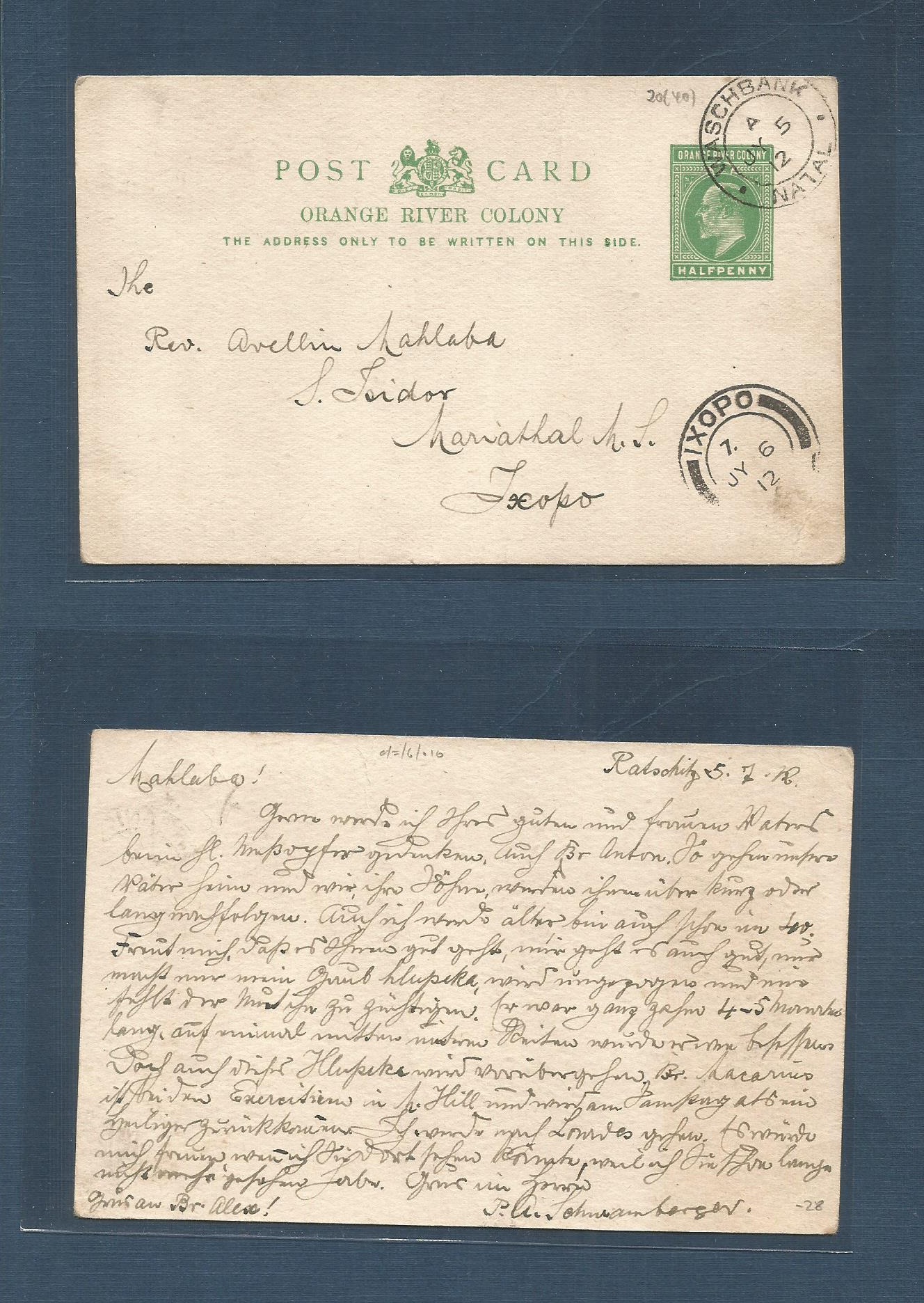 Lot 1639 - south africa - Antonio Torres Worldwide February Postal History General & Selection Auction #60 | #61 Lot 1639 - south africa - Antonio Torres Worldwide February Postal History General & Selection Auction #60 | #61