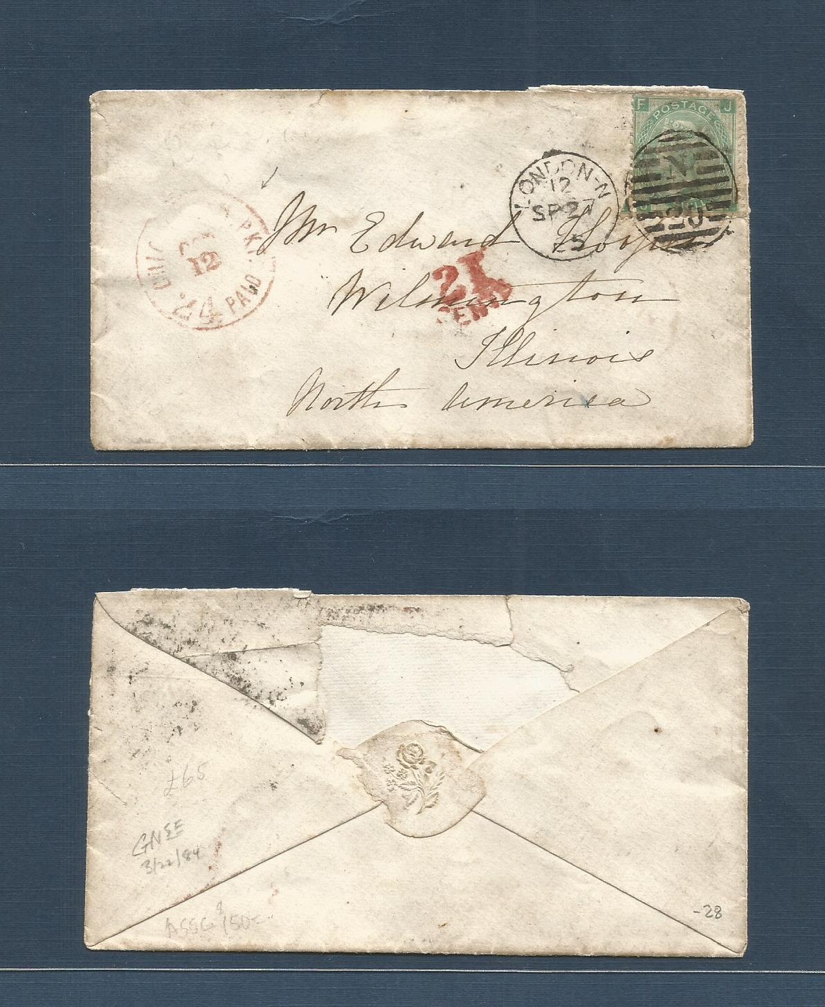 Lot 1297 - Great Britain  -  Antonio Torres Worldwide February Postal History General & Selection Auction #60 | #61
