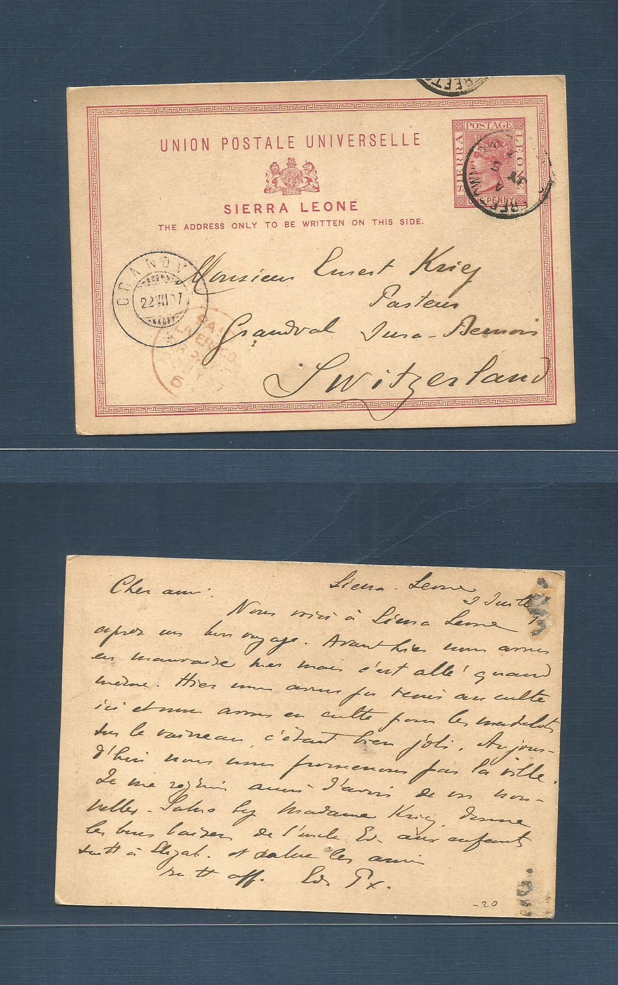 Lot 1398 - Bc - Sierra Leone - Antonio Torres Worldwide February Postal History General & Selection Auction #60 | #61 Lot 1398 - Bc - Sierra Leone - Antonio Torres Worldwide February Postal History General & Selection Auction #60 | #61
