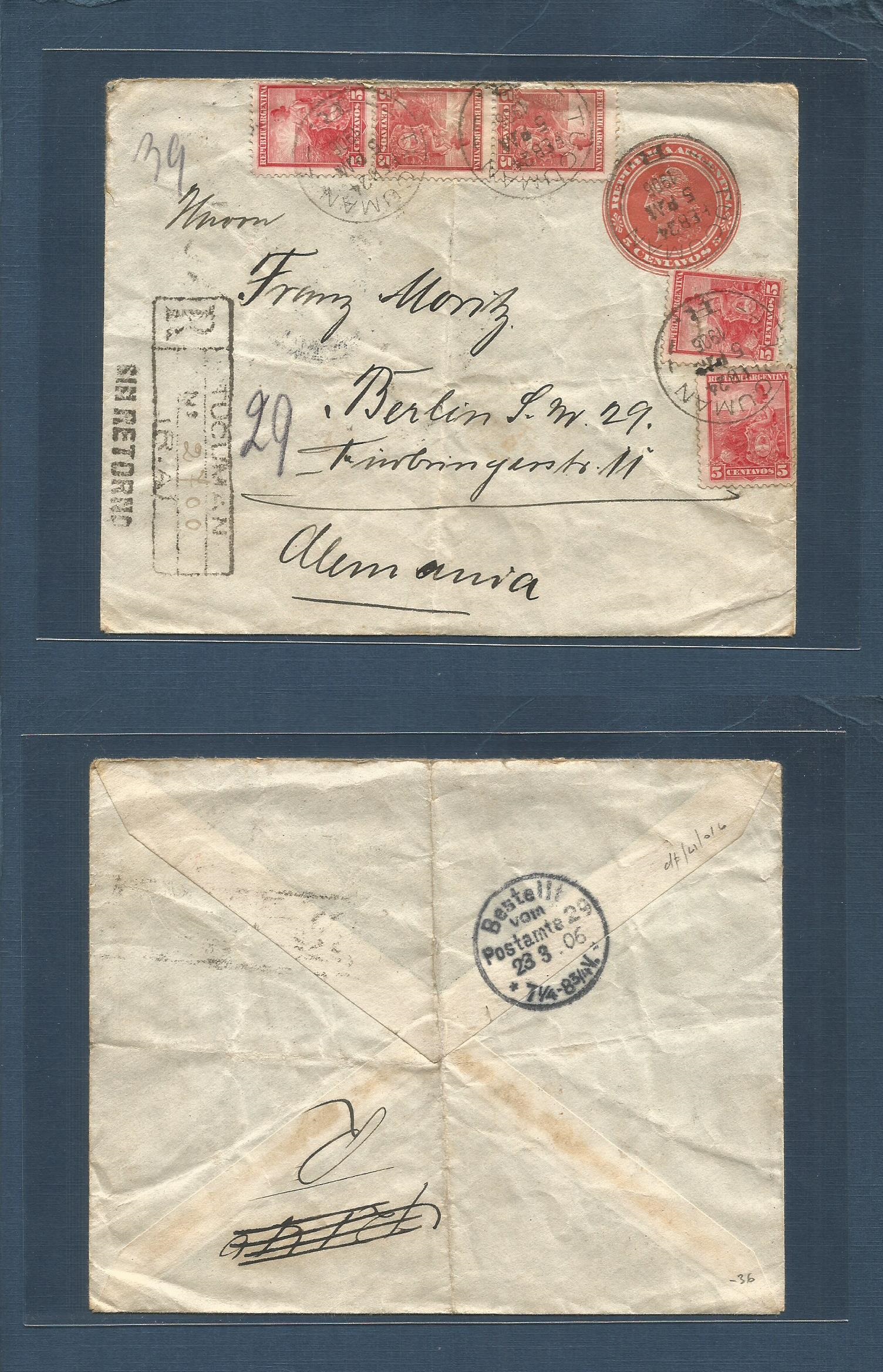 Lot 1054 - Argentina - Stationery  -  Antonio Torres Worldwide February Postal History General & Selection Auction #60 | #61