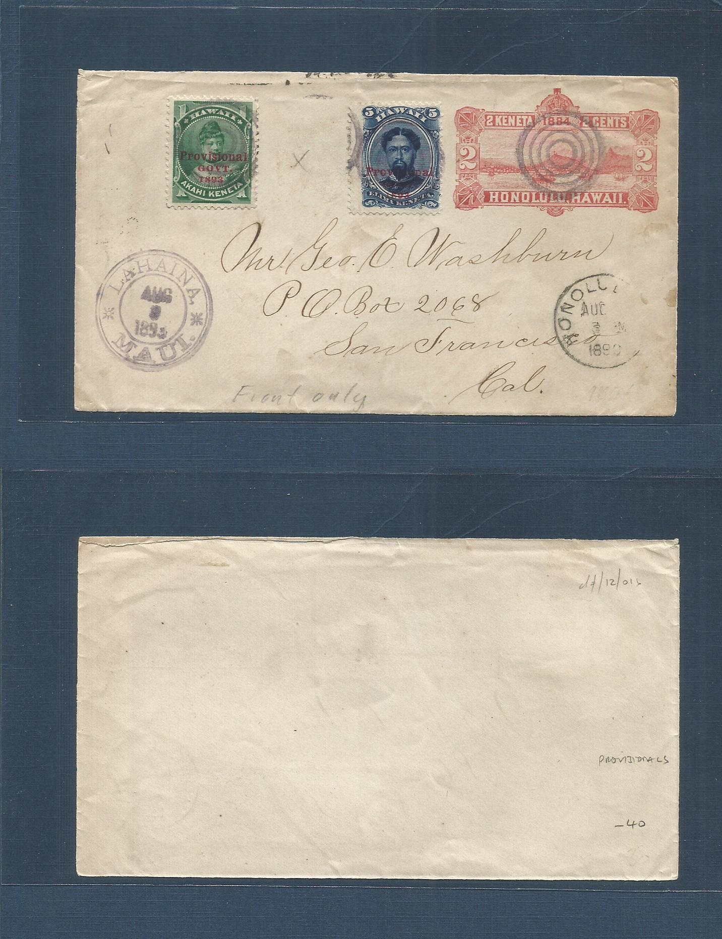 Lot 1821 - usa - hawaii - Antonio Torres Worldwide February Postal History General & Selection Auction #60 | #61 Lot 1821 - usa - hawaii - Antonio Torres Worldwide February Postal History General & Selection Auction #60 | #61