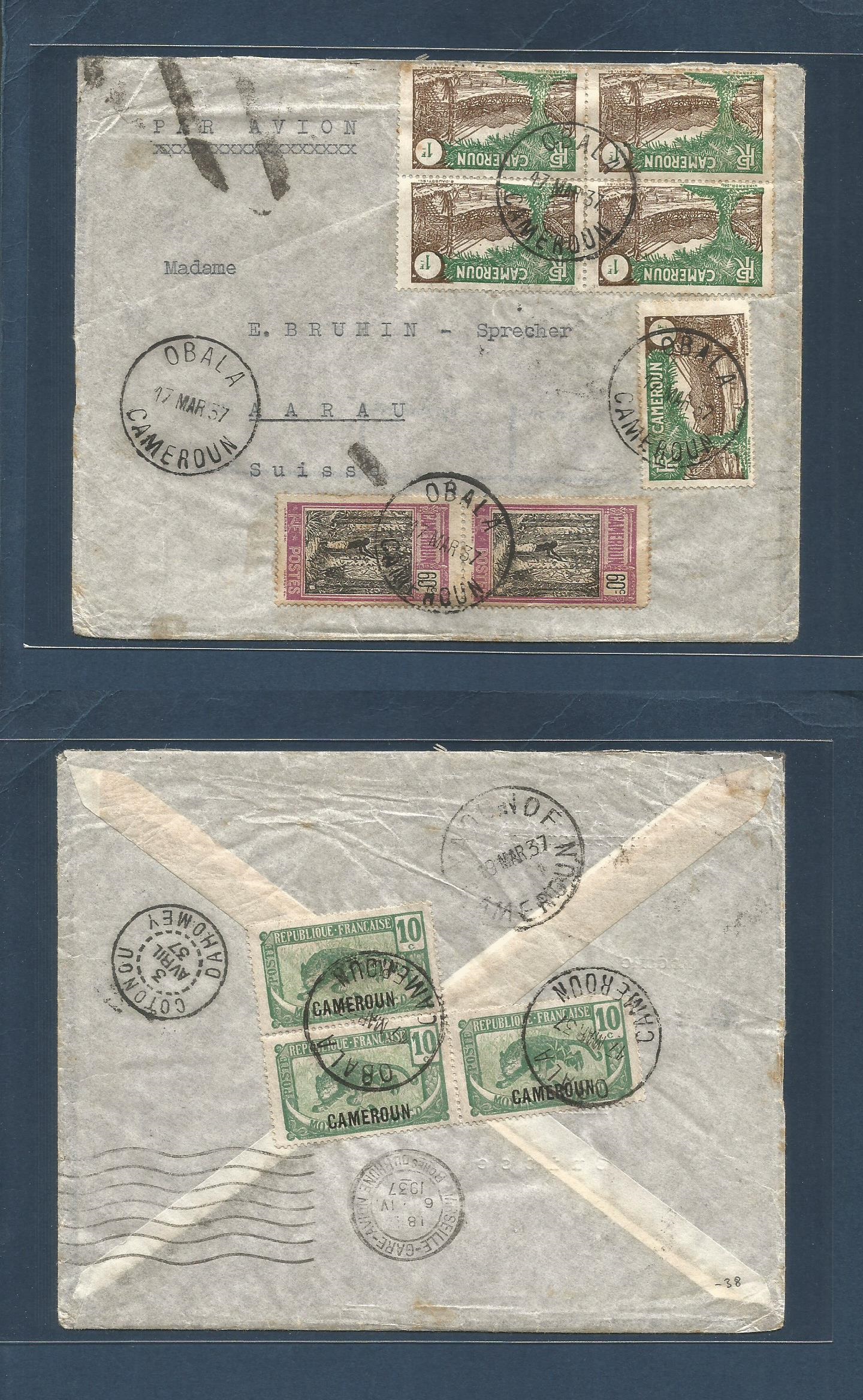 Lot 1271 - Frc - Cameroun - Antonio Torres Worldwide February Postal History General & Selection Auction #60 | #61 Lot 1271 - Frc - Cameroun - Antonio Torres Worldwide February Postal History General & Selection Auction #60 | #61