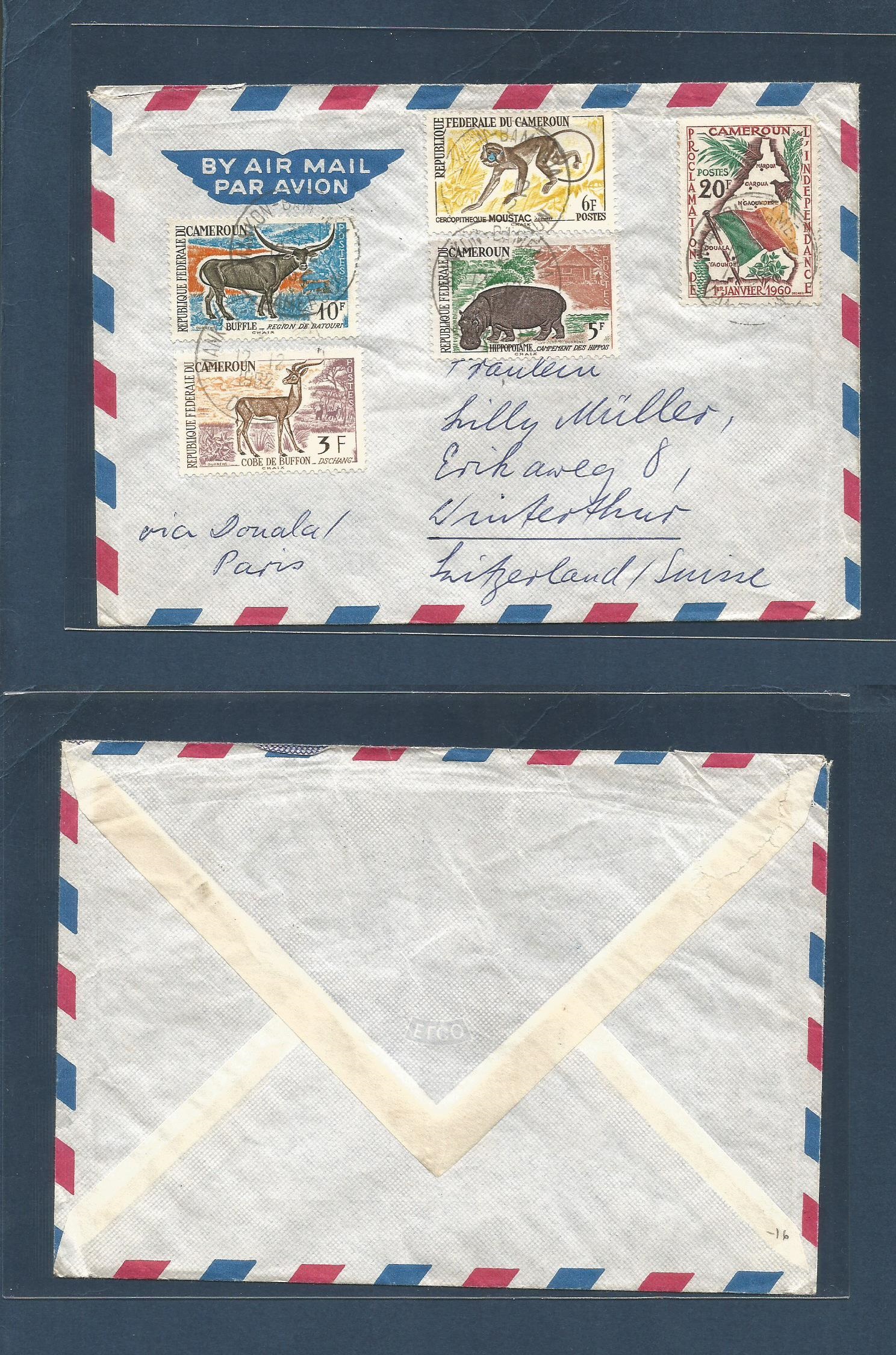 Lot 1270 - Frc - Cameroun - Antonio Torres Worldwide February Postal History General & Selection Auction #60 | #61 Lot 1270 - Frc - Cameroun - Antonio Torres Worldwide February Postal History General & Selection Auction #60 | #61