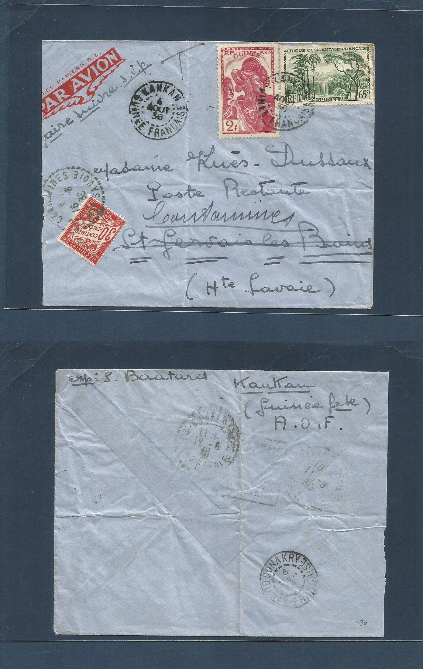 Lot 1276 - Frc - Guinea  -  Antonio Torres Worldwide February Postal History General & Selection Auction #60 | #61