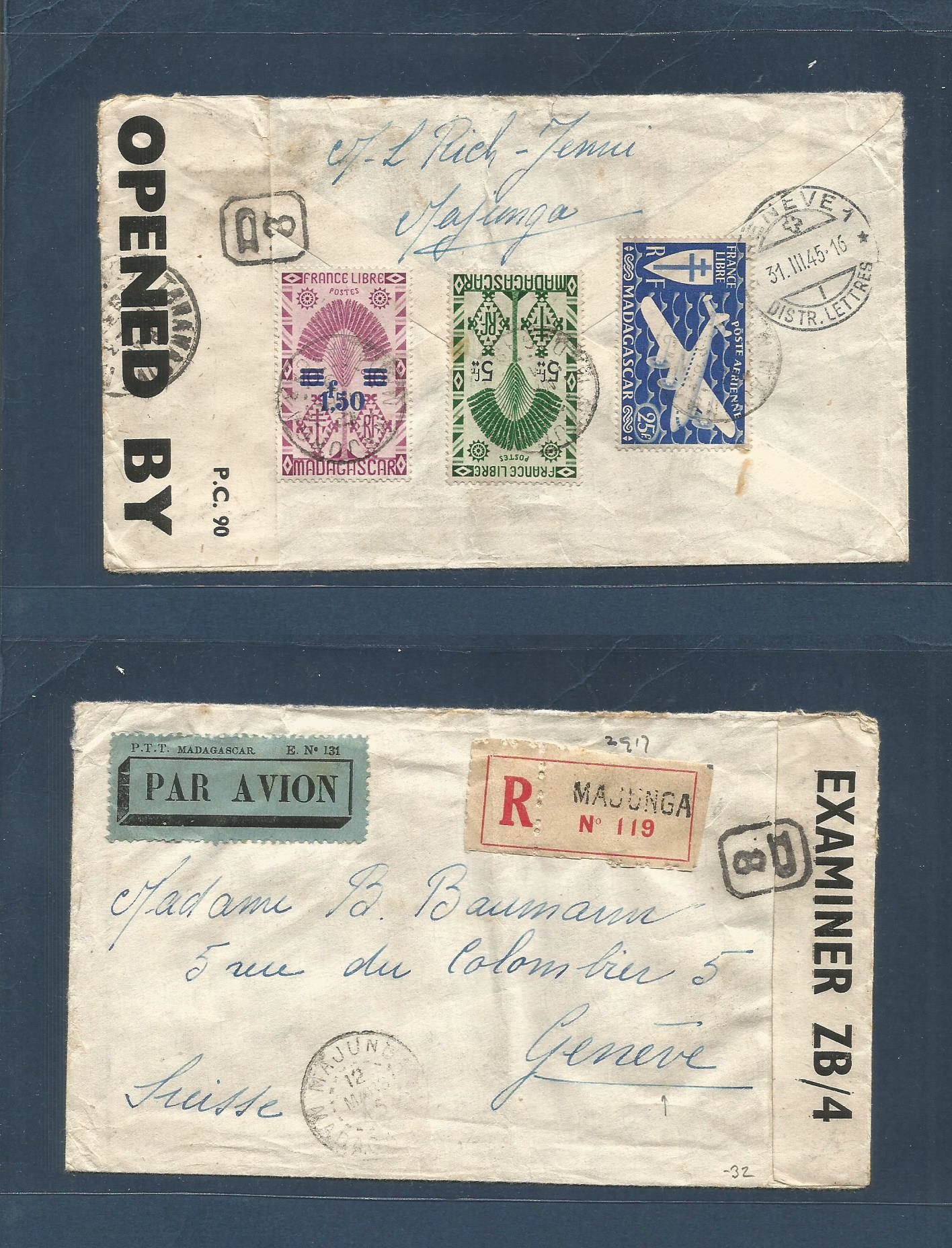 Lot 1279 - Frc - Madagascar  -  Antonio Torres Worldwide February Postal History General & Selection Auction #60 | #61