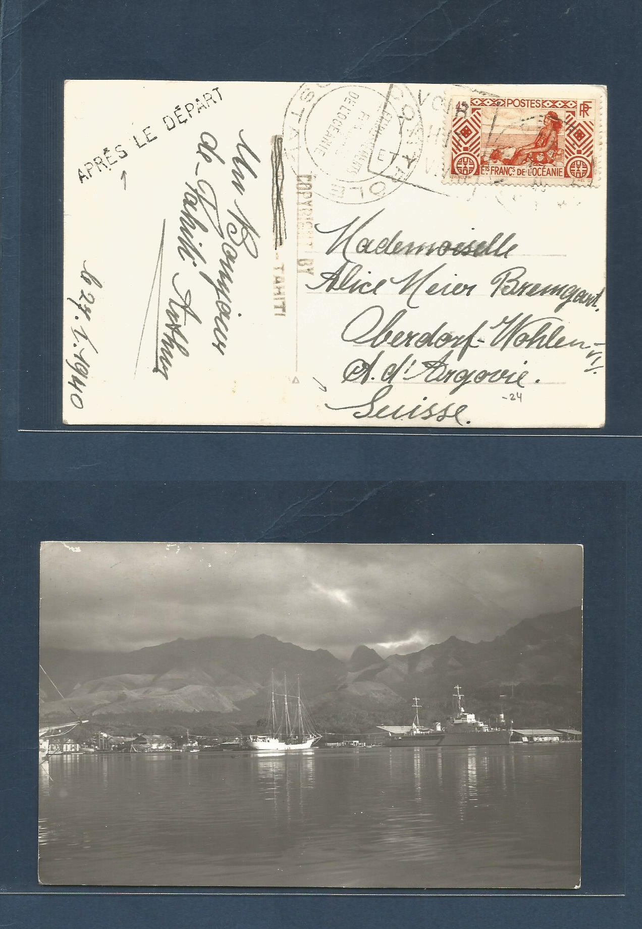 Lot 1286 - Frc - Tahiti  -  Antonio Torres Worldwide February Postal History General & Selection Auction #60 | #61